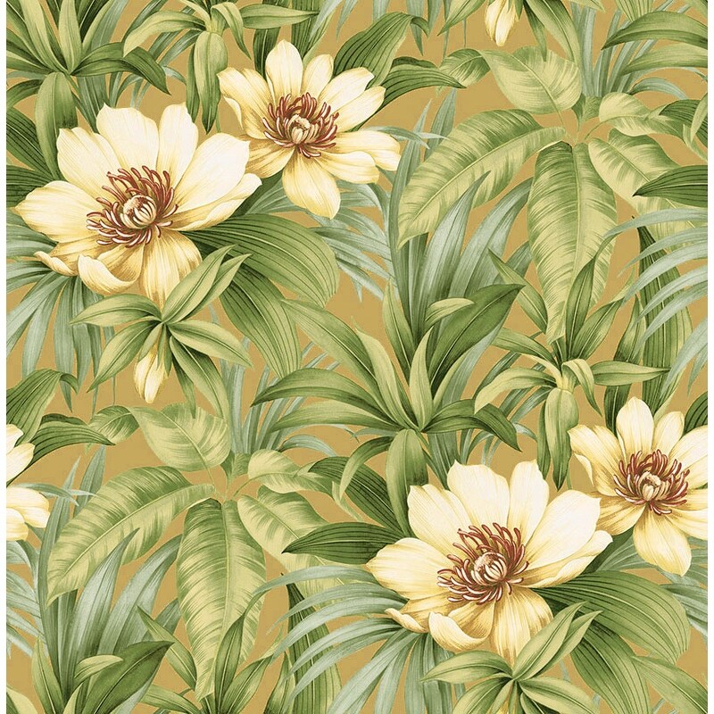 Seabrook Designs Rawlings Floral Unpasted Wallpaper