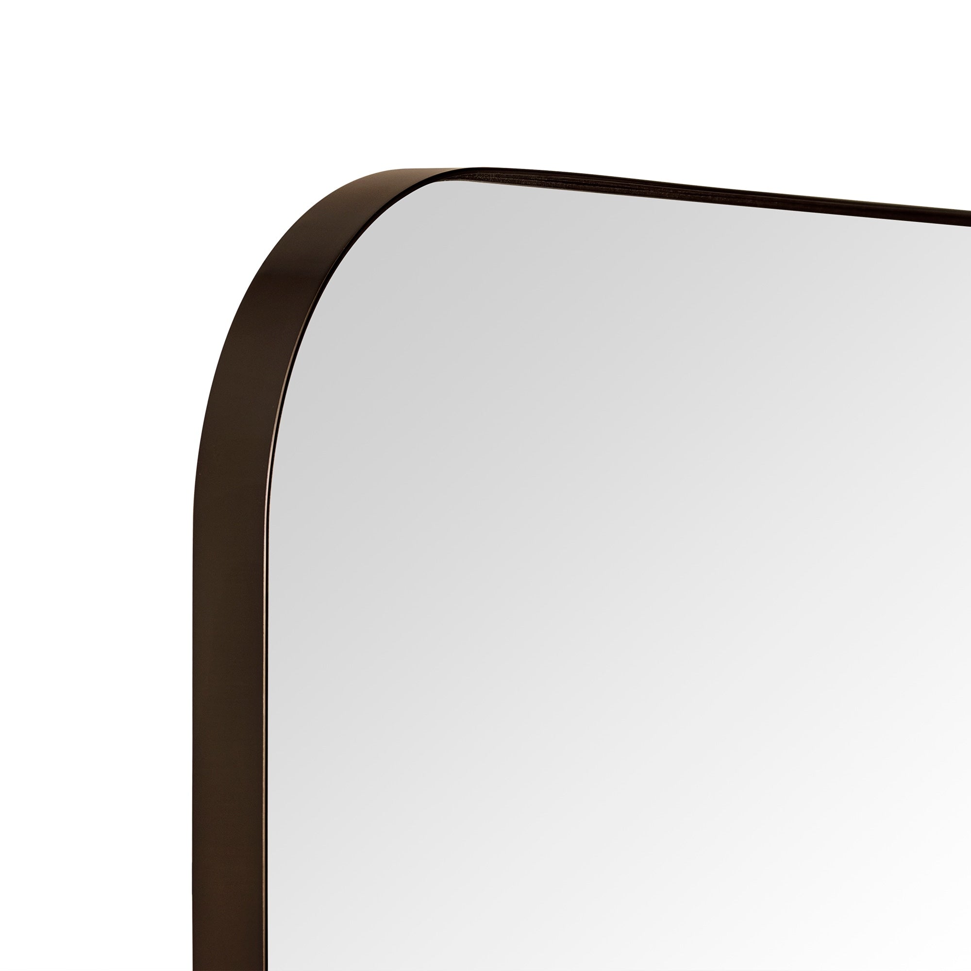 TEHOME Mid-Century Modern Chic Metal Rounded Wall Mirrors