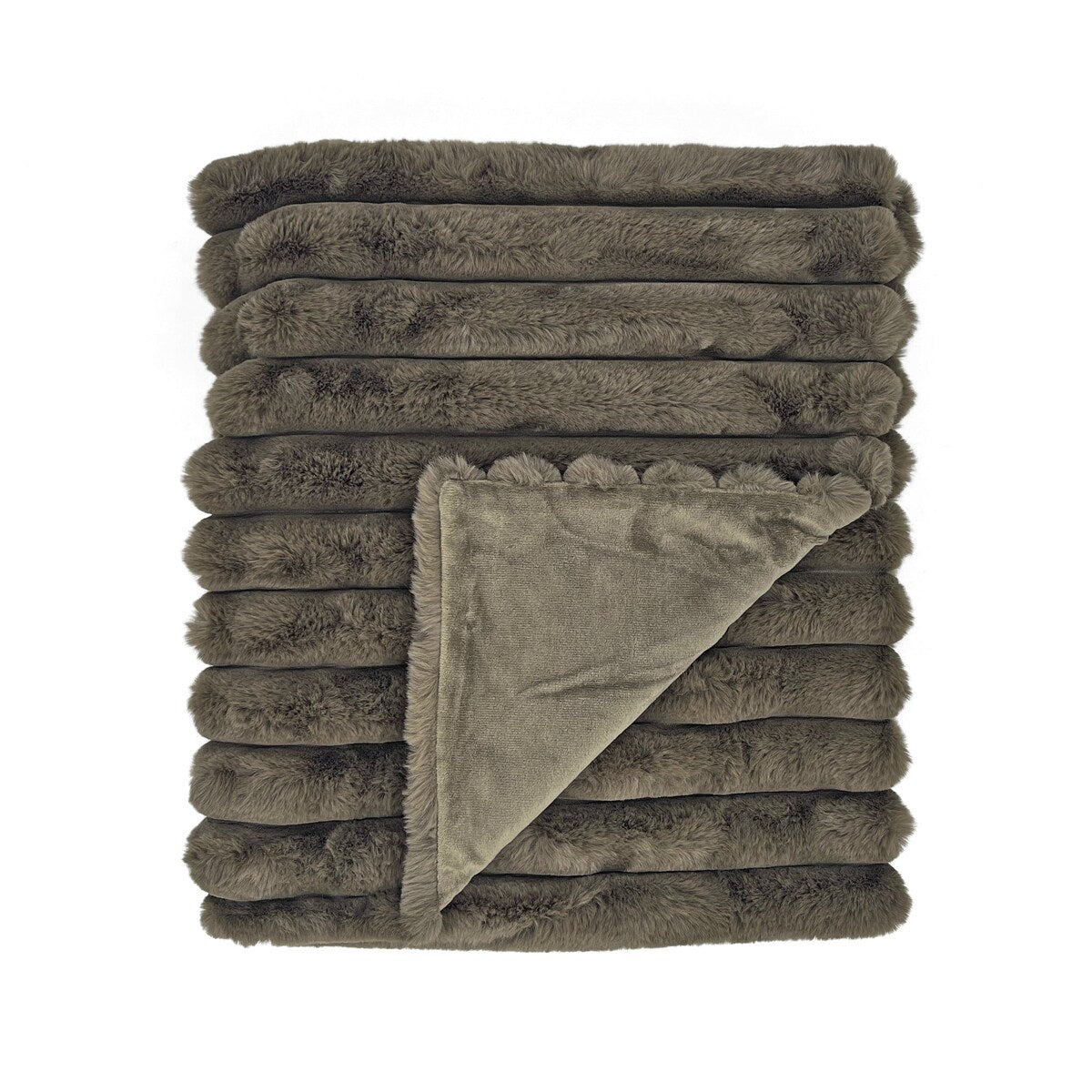 The Mood Puffy Channel FauxFur Throw