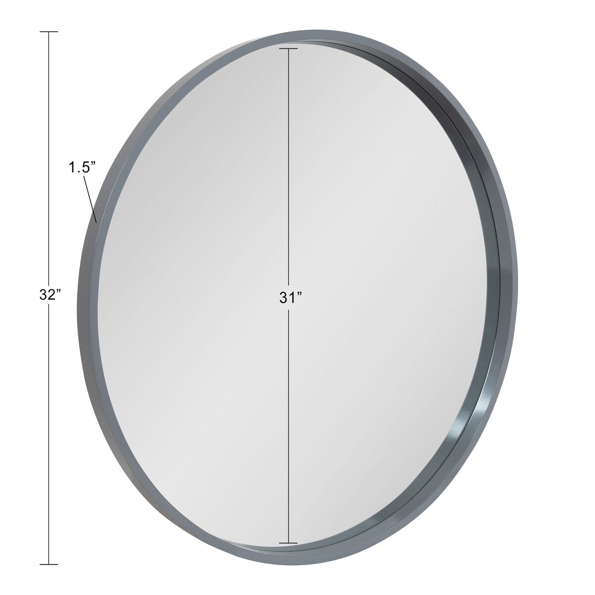 Kate and Laurel Travis Round Wood Accent Wall Mirror