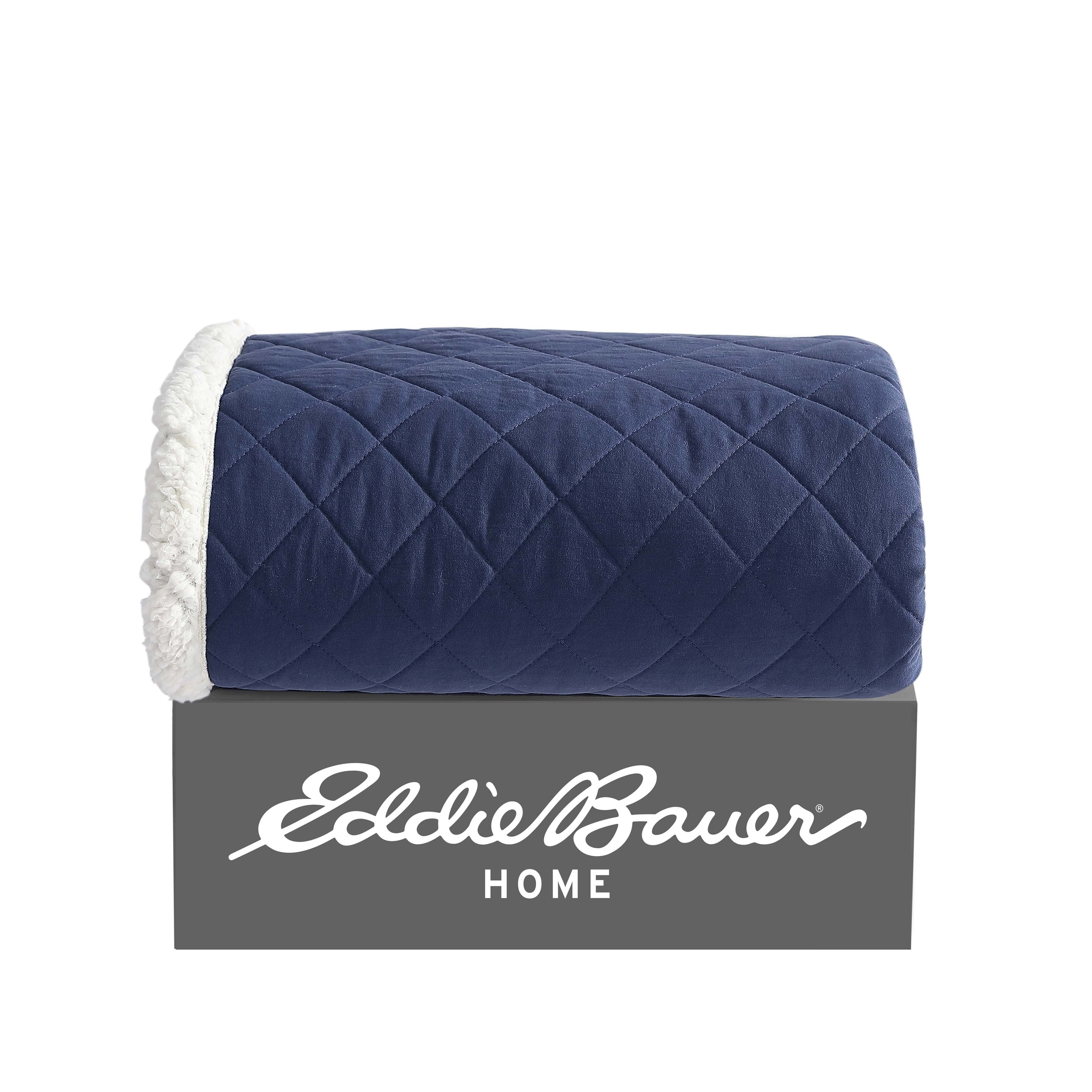 Eddie Bauer Essential Blue 50 X 60 Throw Blanket