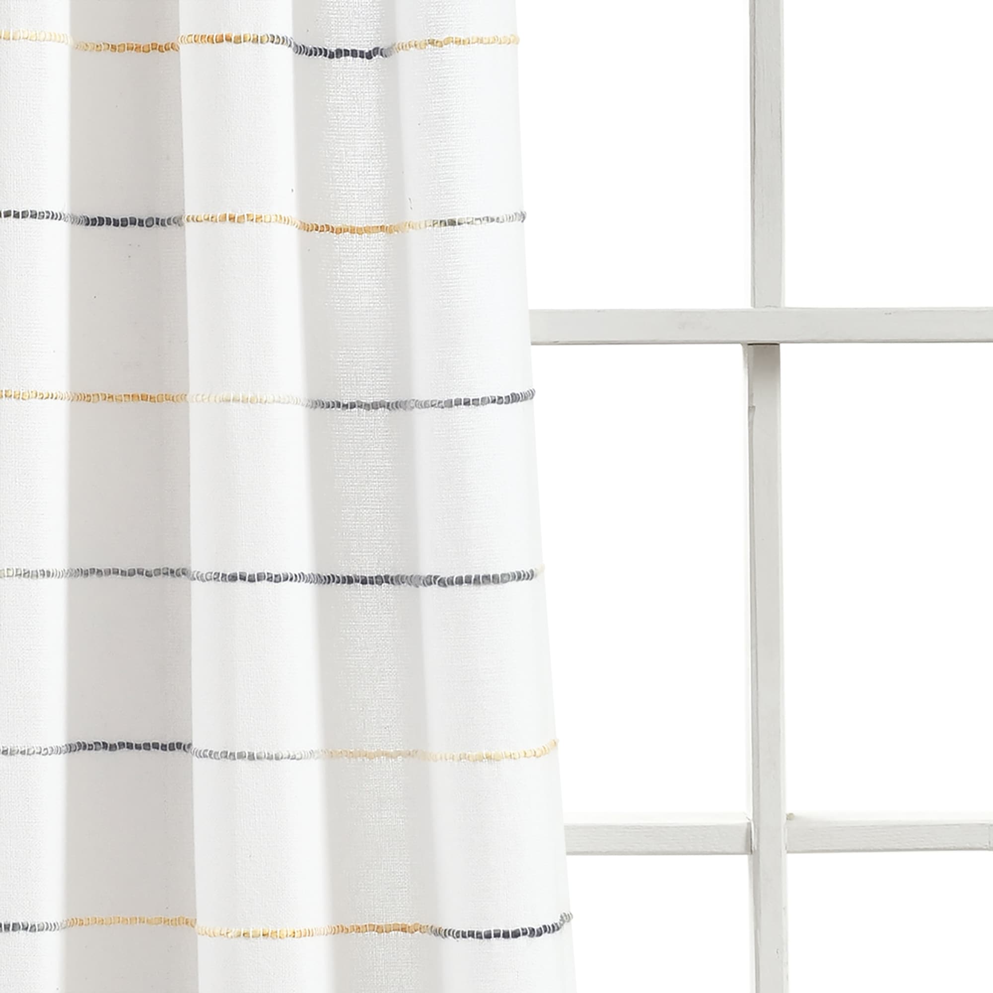 Carson Carrington Pajebo Ombre Stripe Cotton Curtain Panel Pair