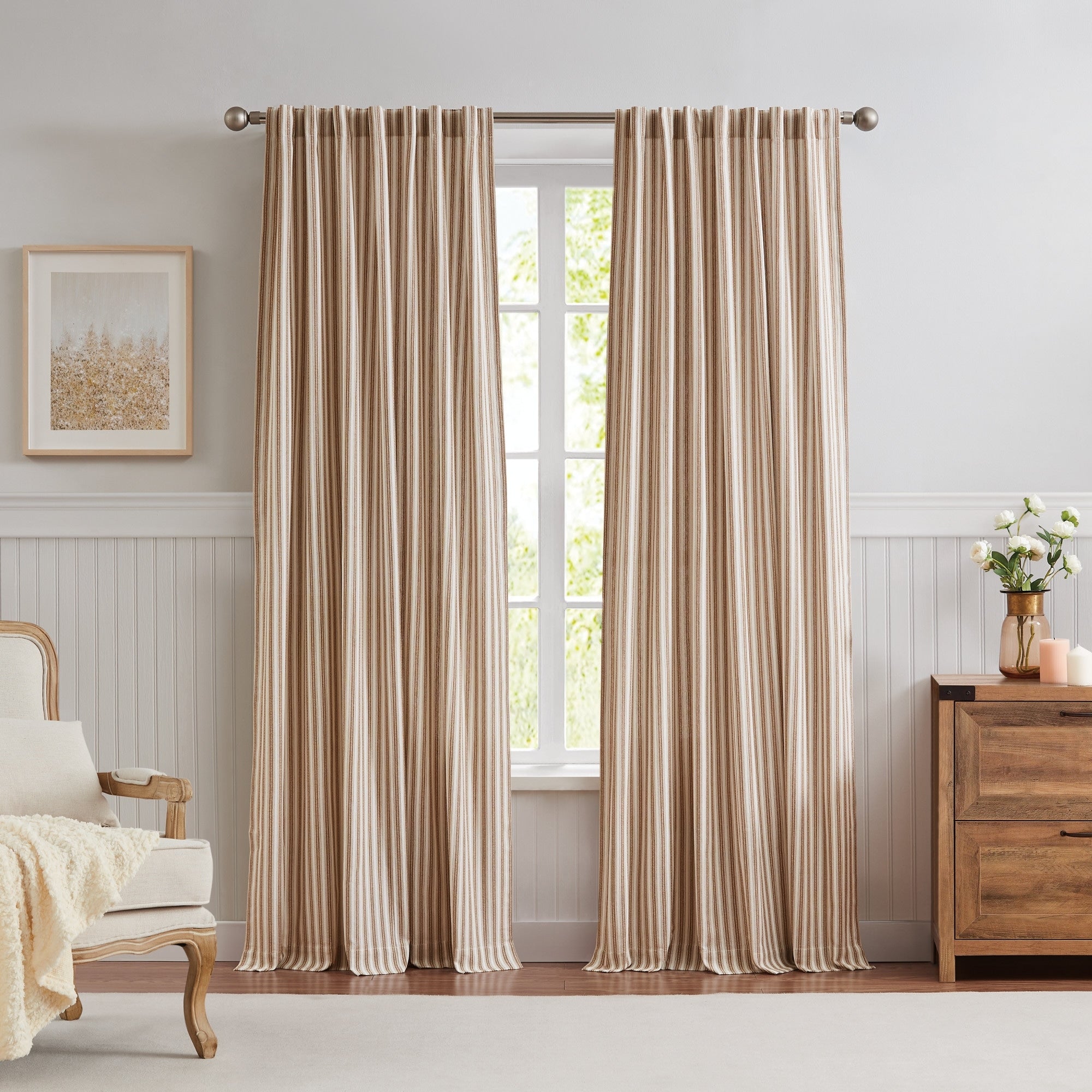 G.H. Bass & Co. Peak Stripe Curtain Panel Pair