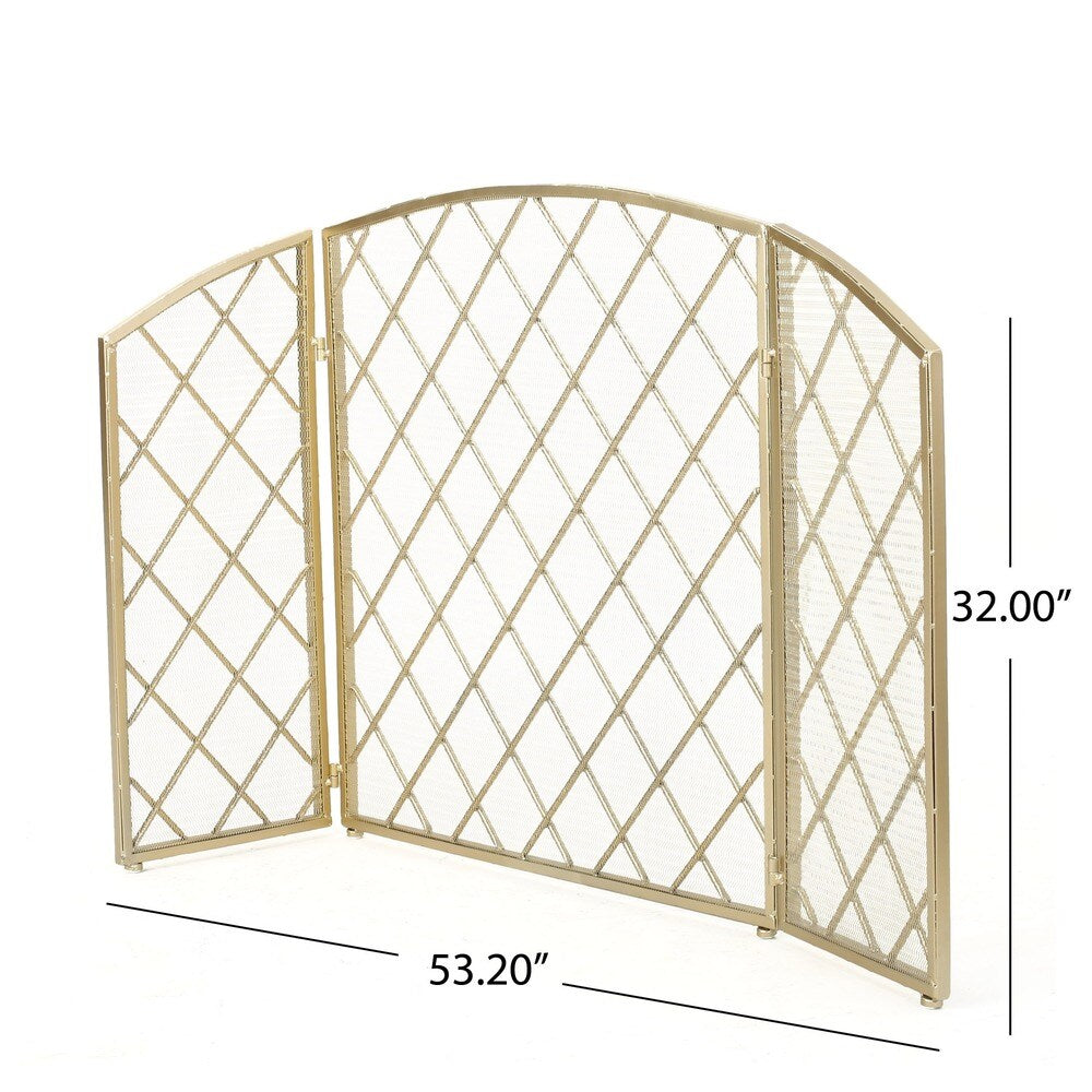 Amiyah 3-Panel Fireplace Screen by Christopher Knight Home