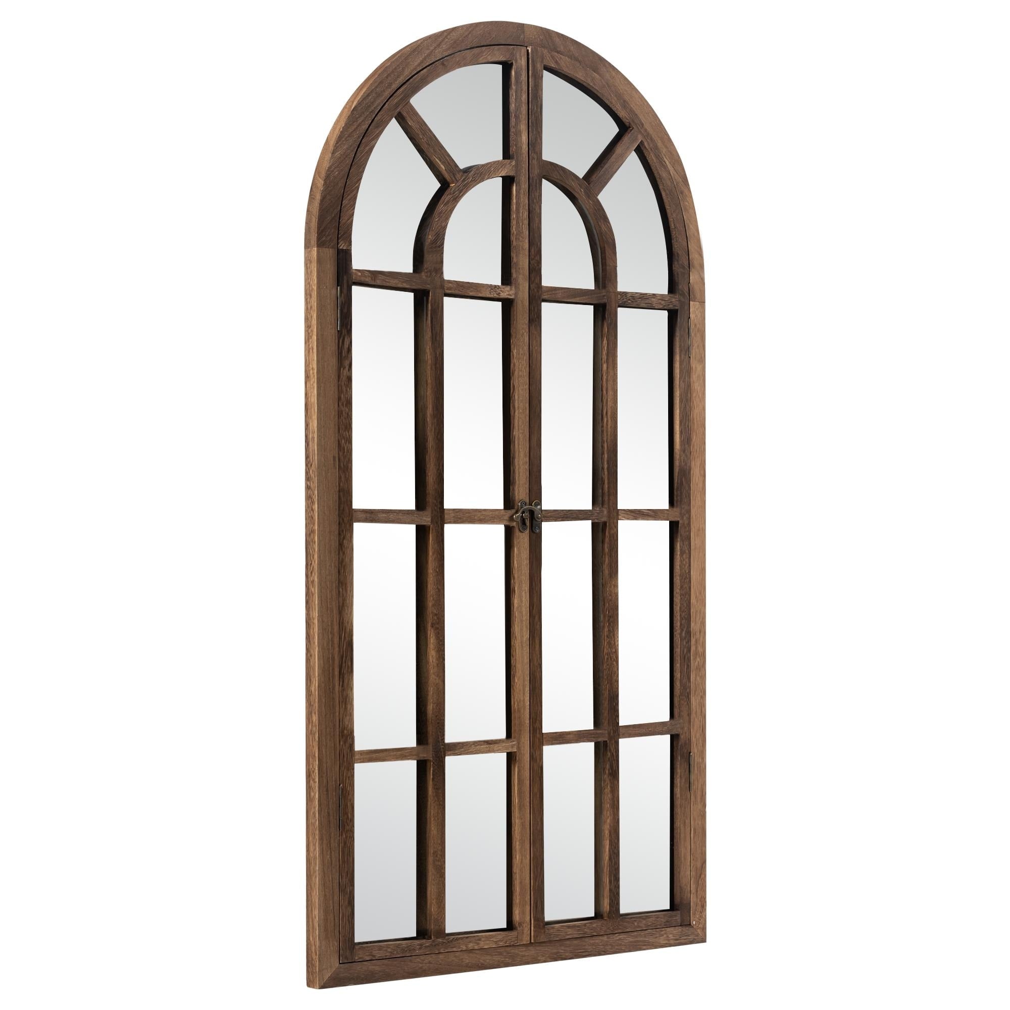 Window Mirror Arched Wood Mirror 71'' L*31'' W