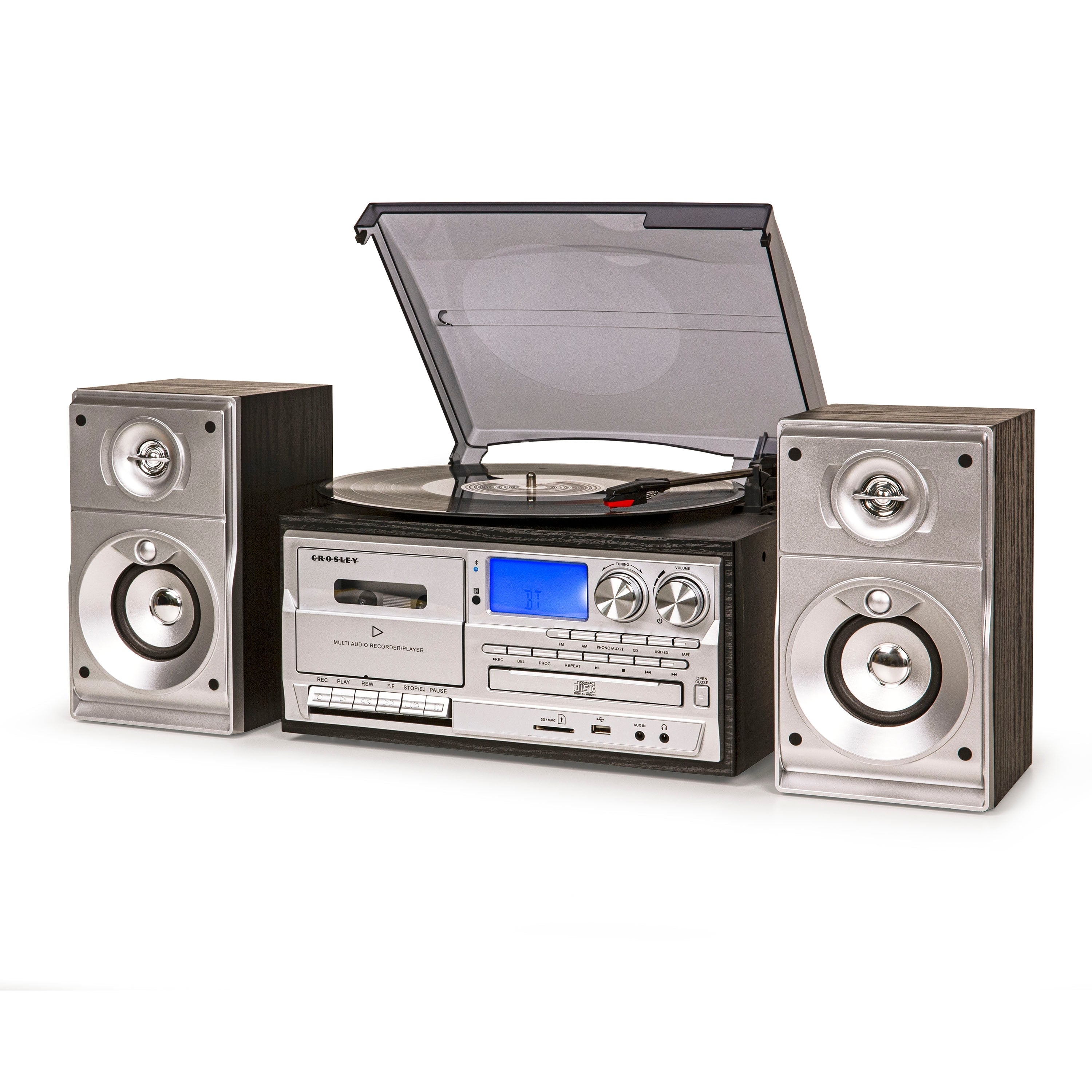 Crosley Radio Eclipse 9-in-1 Entertainment Center