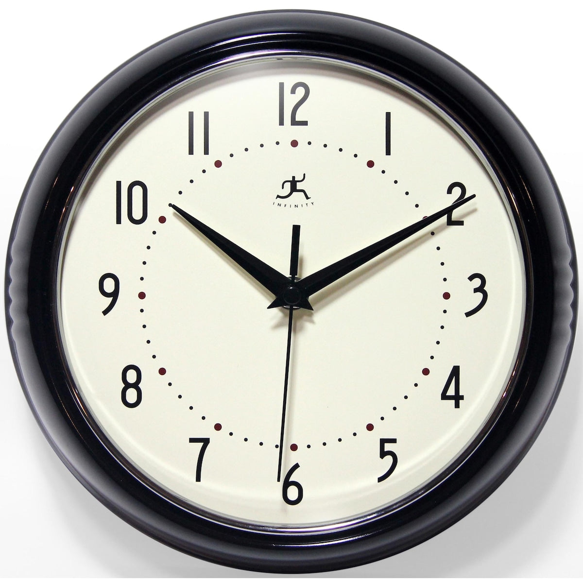 Round Retro Kitchen Wall Clock by Infinity Instruments