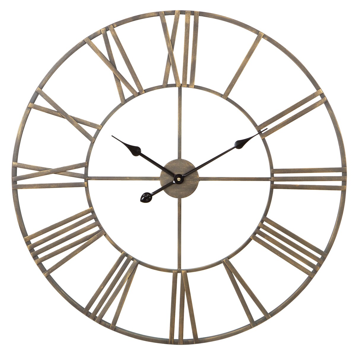 Solange Round Metal Wall Clock