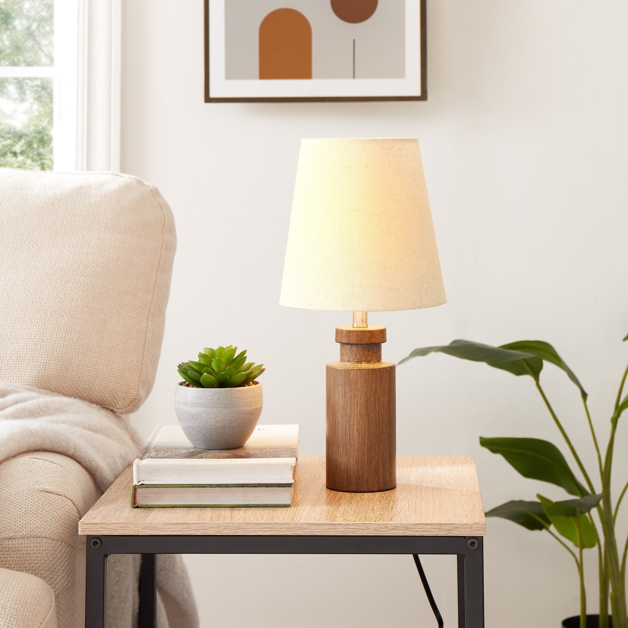 Flannery Circular Block Table Lamp