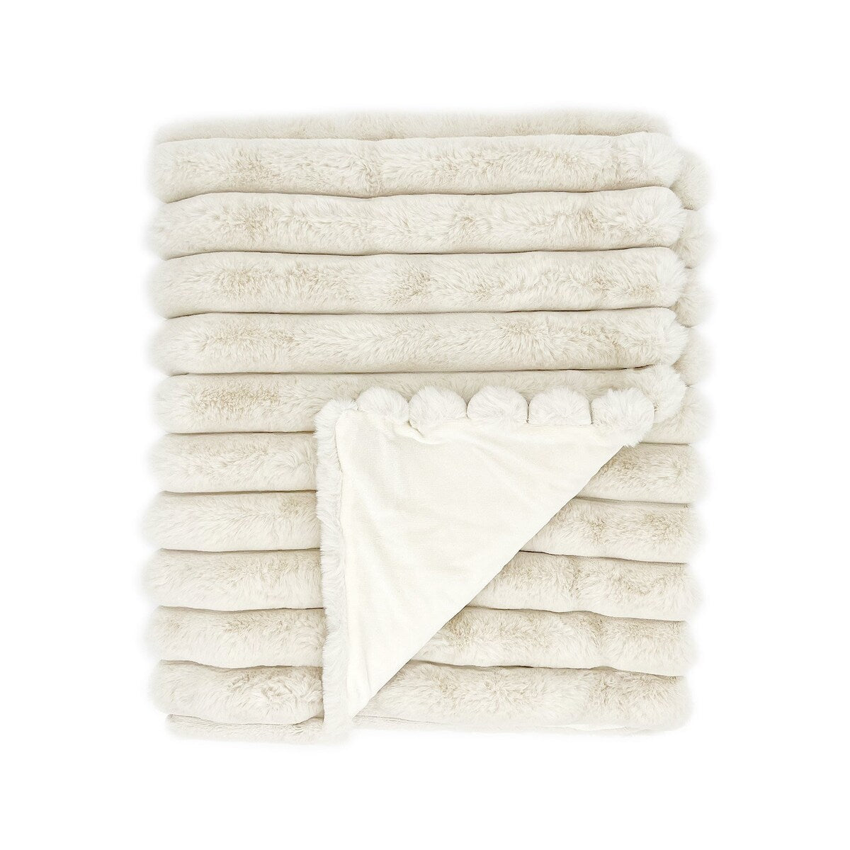 The Mood Puffy Channel FauxFur Throw