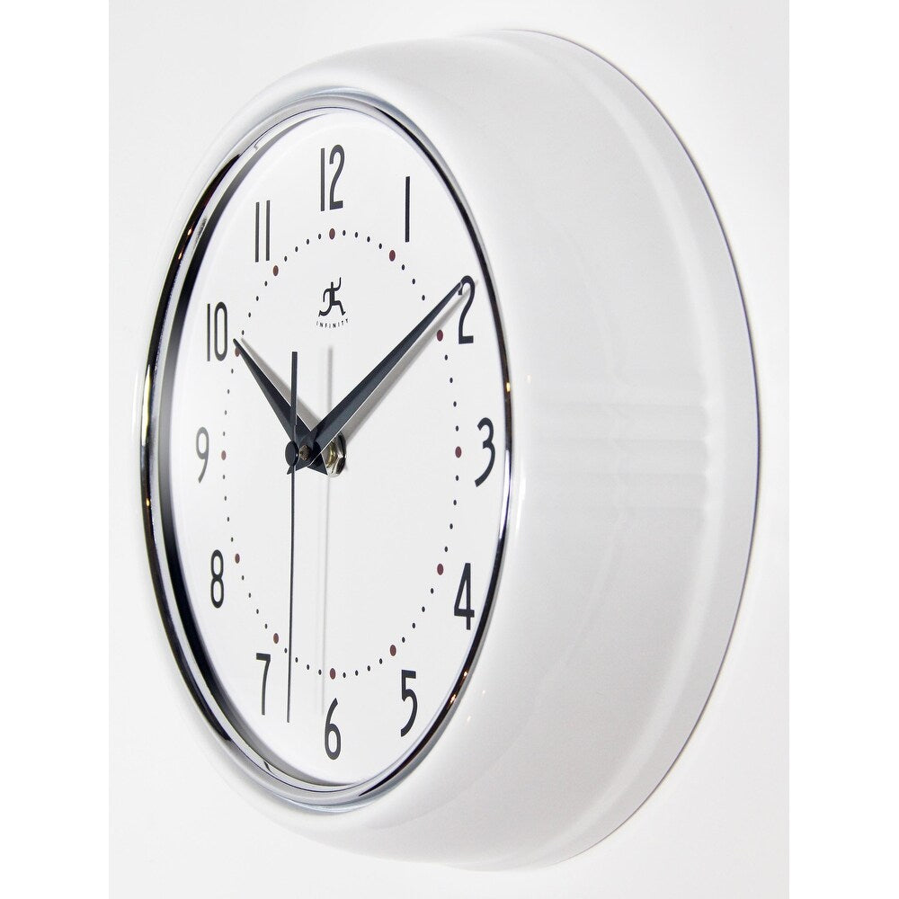 Round Retro Kitchen Wall Clock by Infinity Instruments