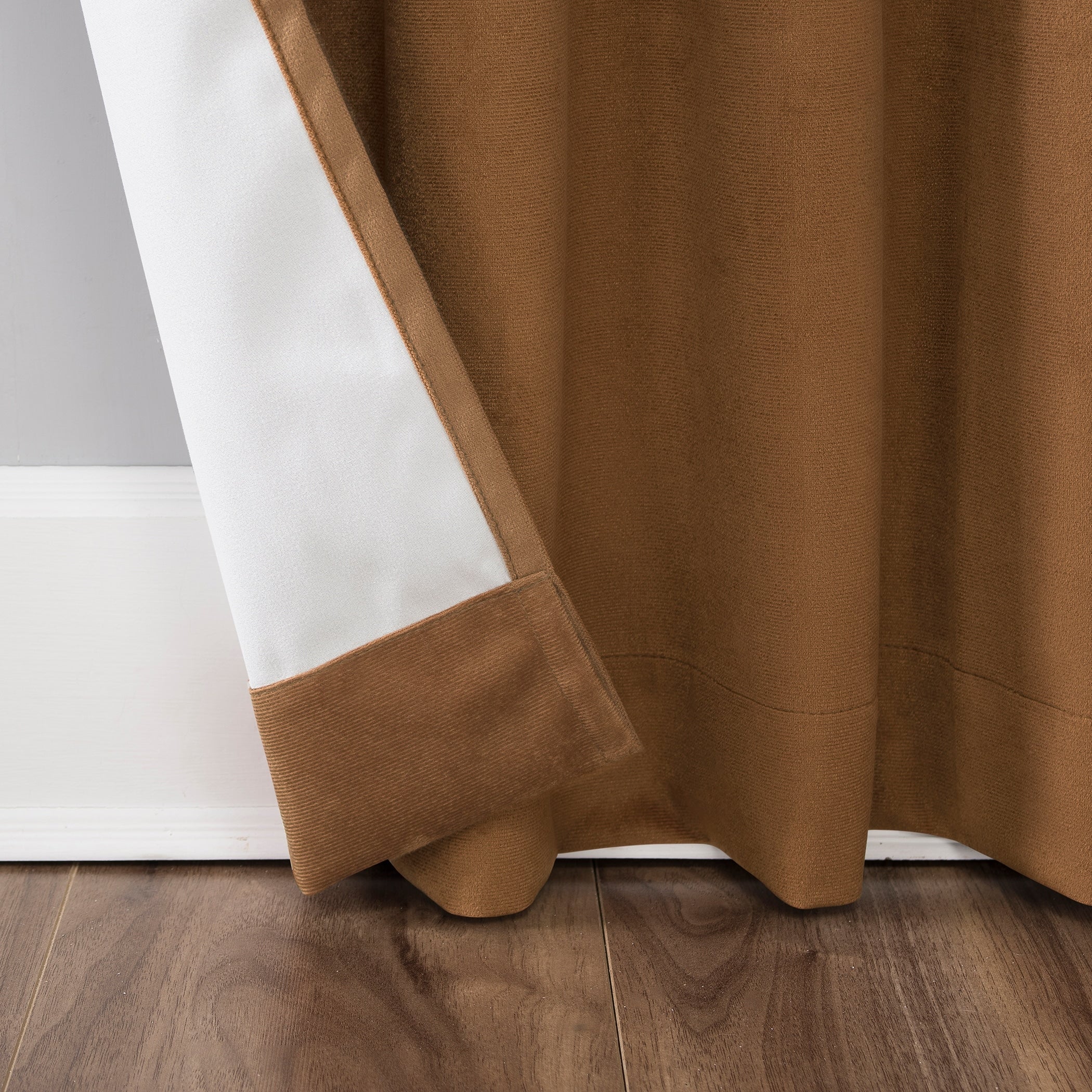 Sun Zero Amherst Velvet Noise Reducing Thermal Extreme Total Blackout Back Tab Curtain Panel, Single Panel