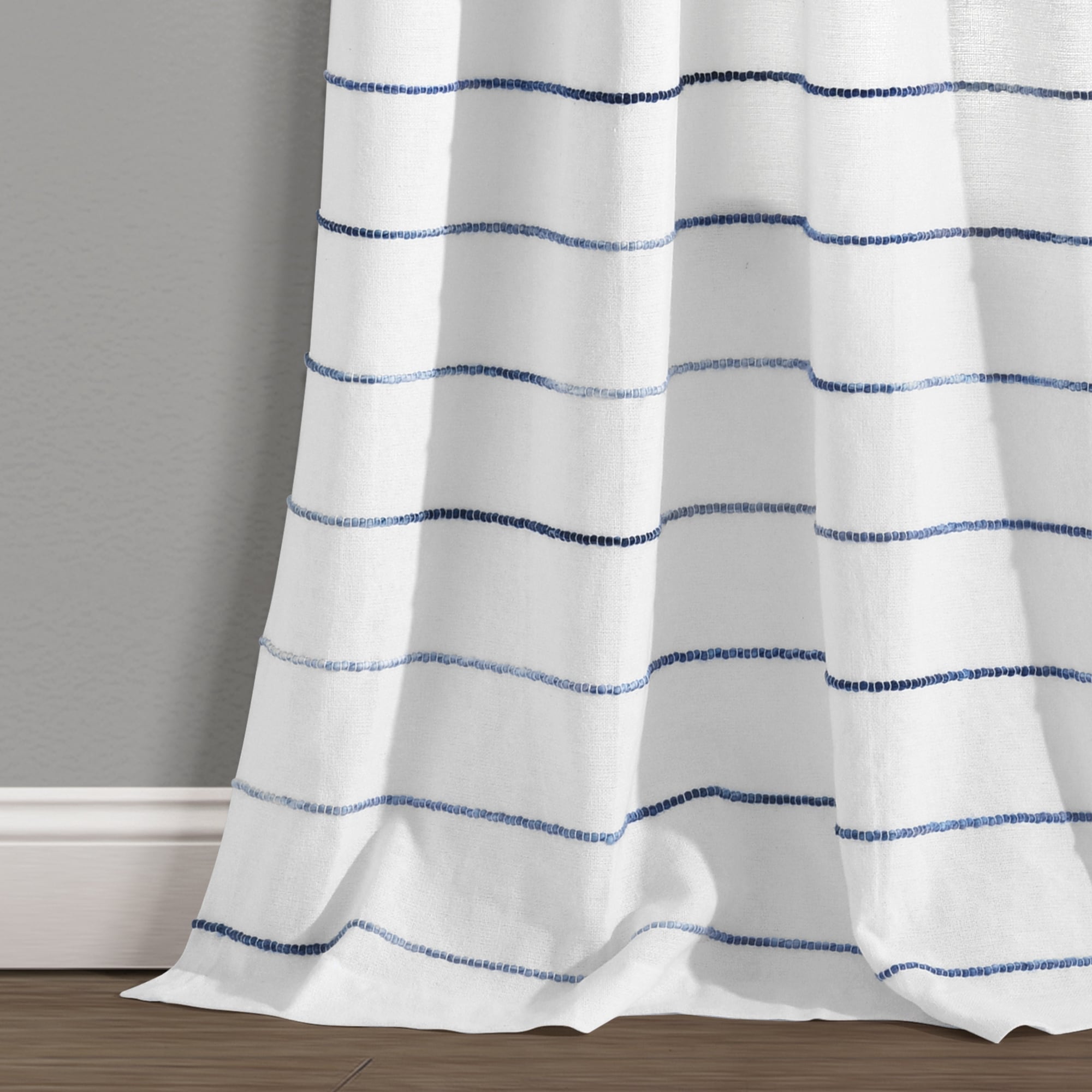 Carson Carrington Pajebo Ombre Stripe Cotton Curtain Panel Pair