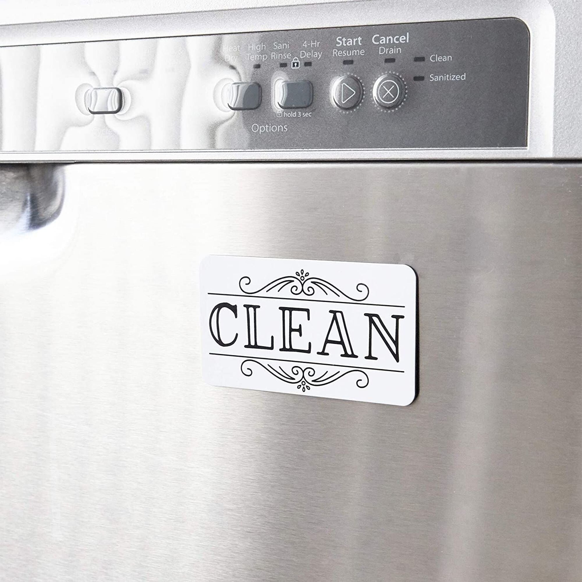 Dirty Clean Dishwasher Magnet (3.5 x 2 Inches)