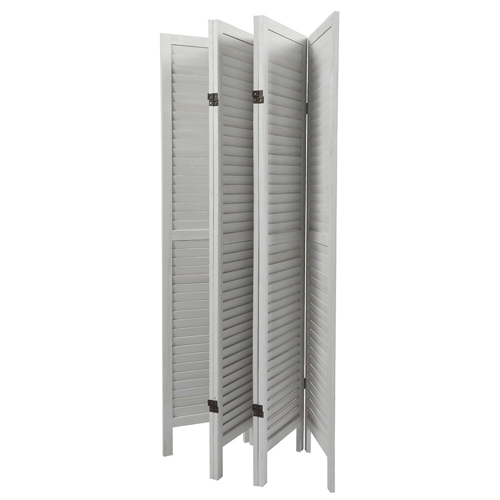 Paneled Wood Room Divider Folding Screen Privacy Screen Partition