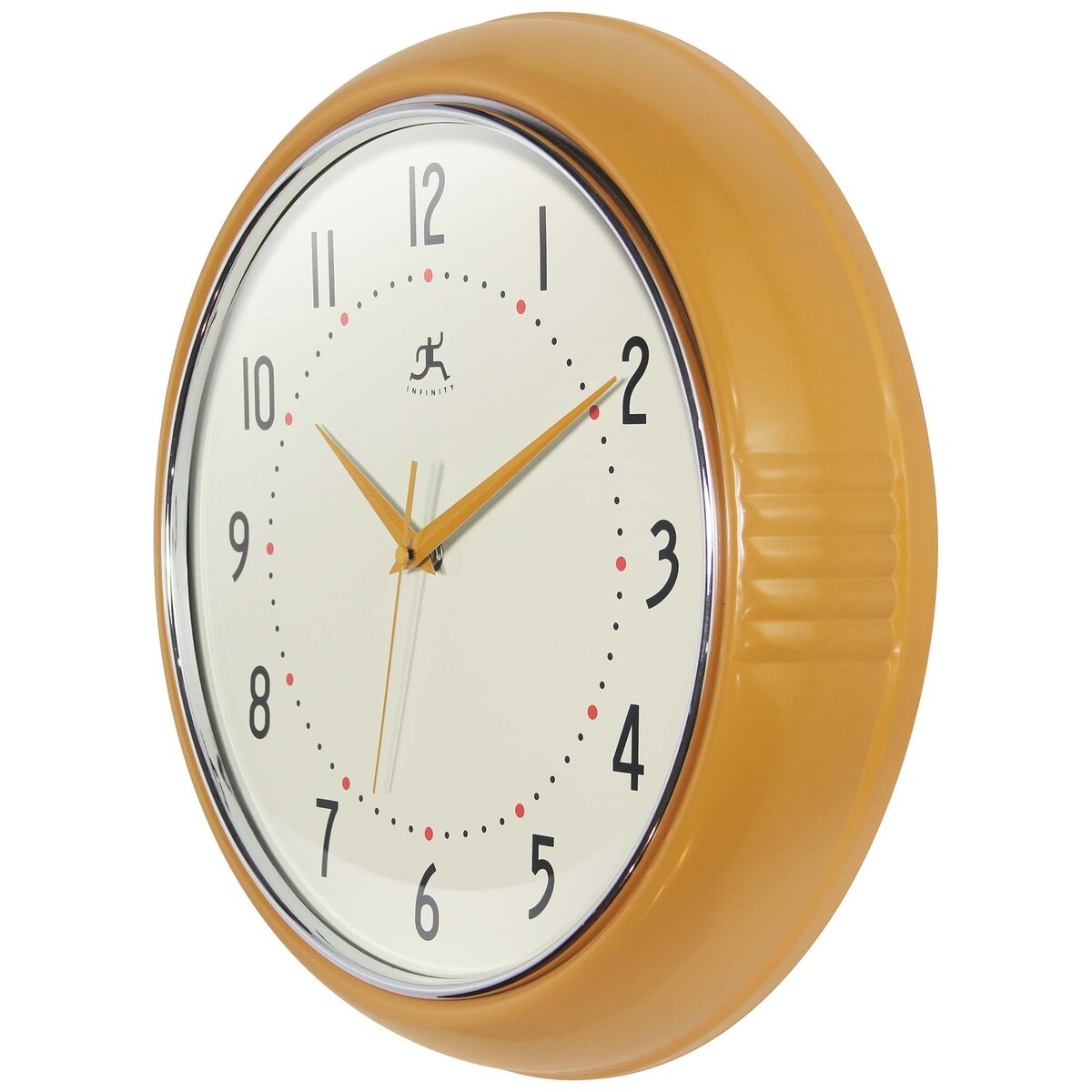 Round Retro Kitchen Wall Clock by Infinity Instruments