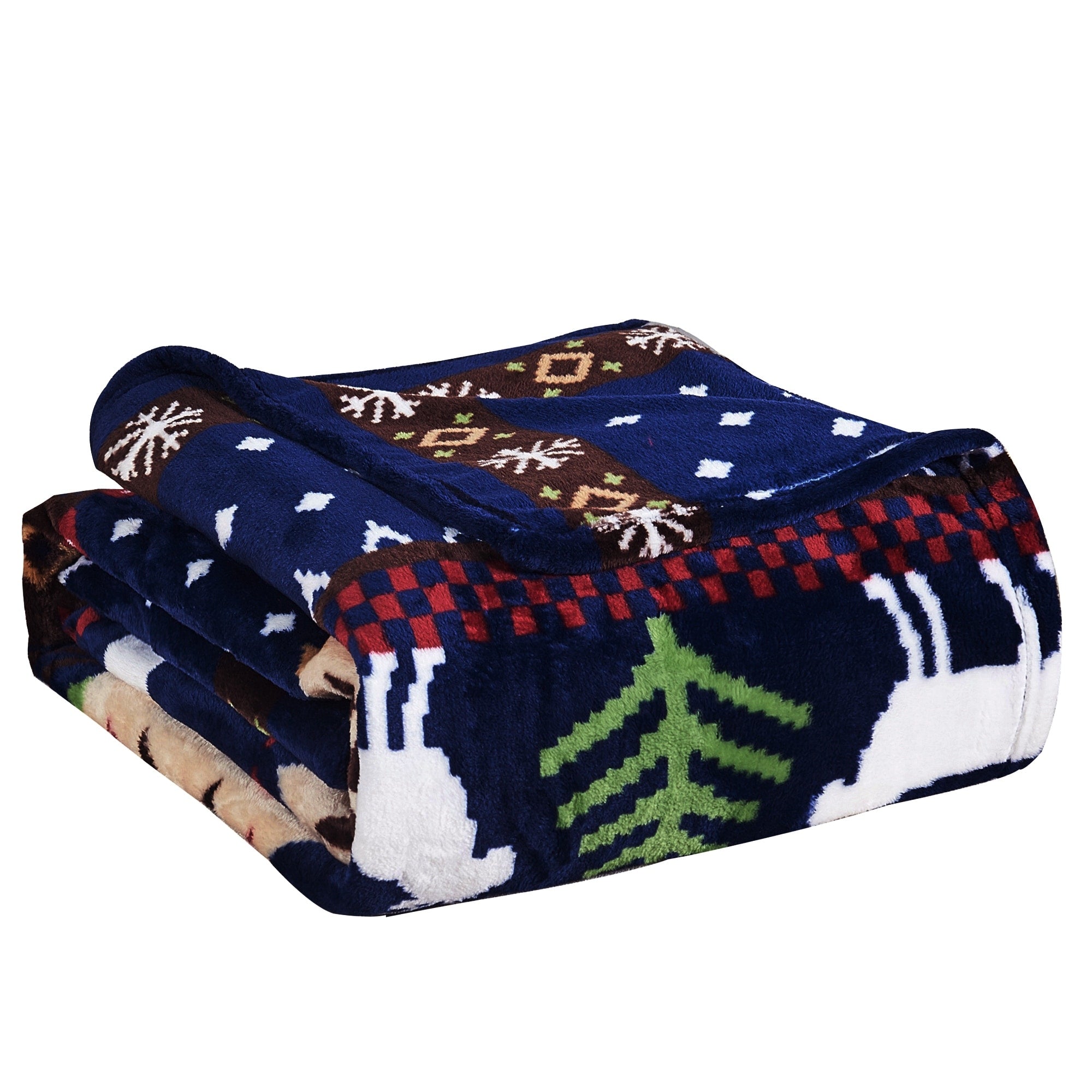 Serenta Printed Christmas Flannel Fleece Blanket