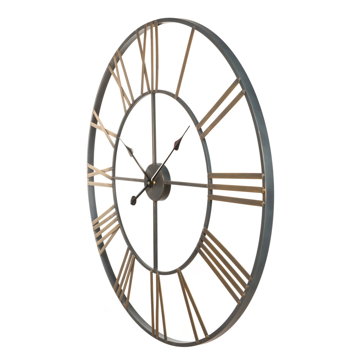 Solange Round Metal Wall Clock