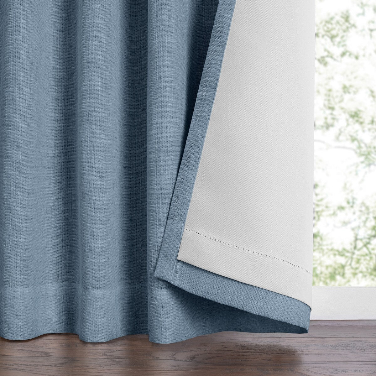 Harrow Solid Texture Blackout Window Single Curtain Panel