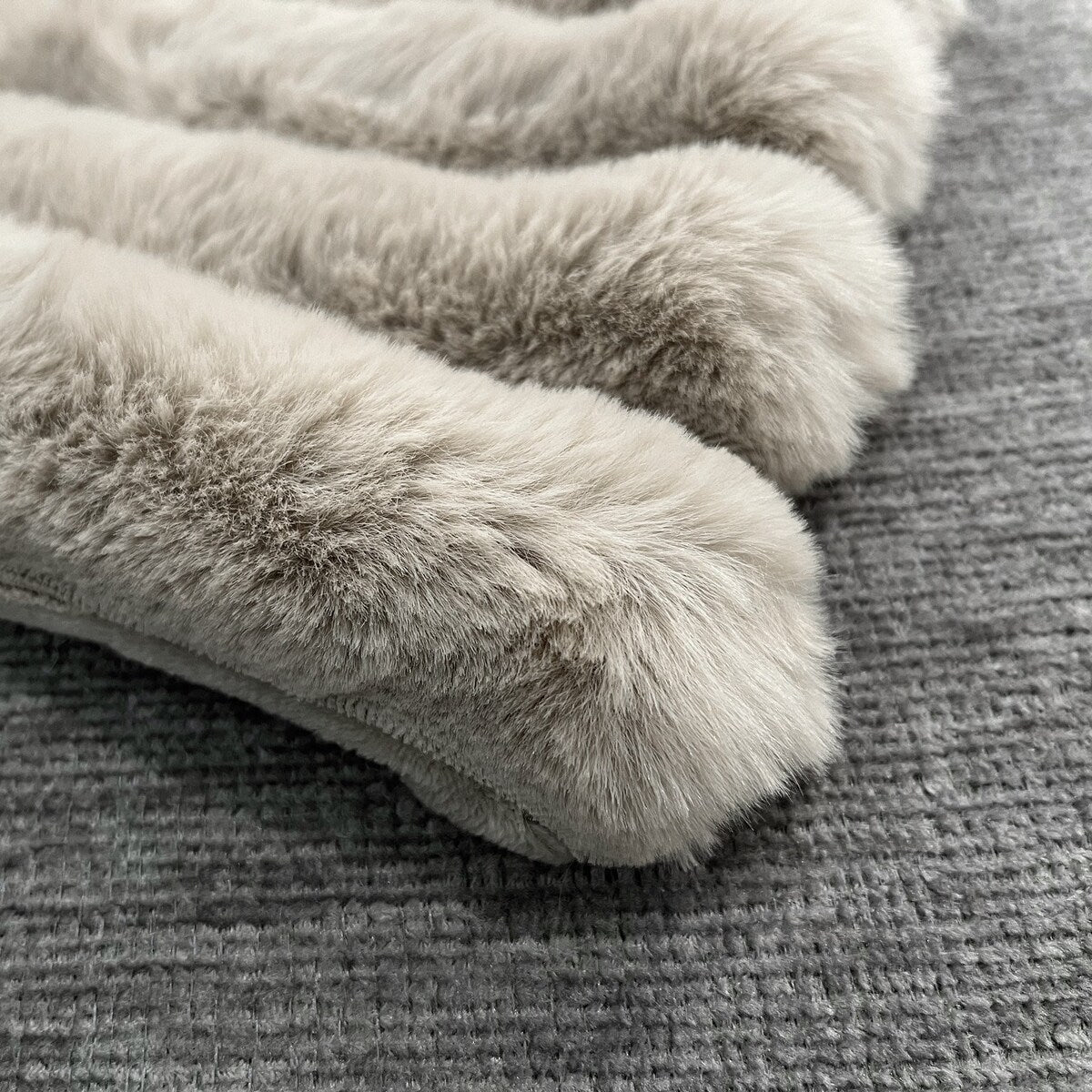 The Mood Puffy Channel FauxFur Throw