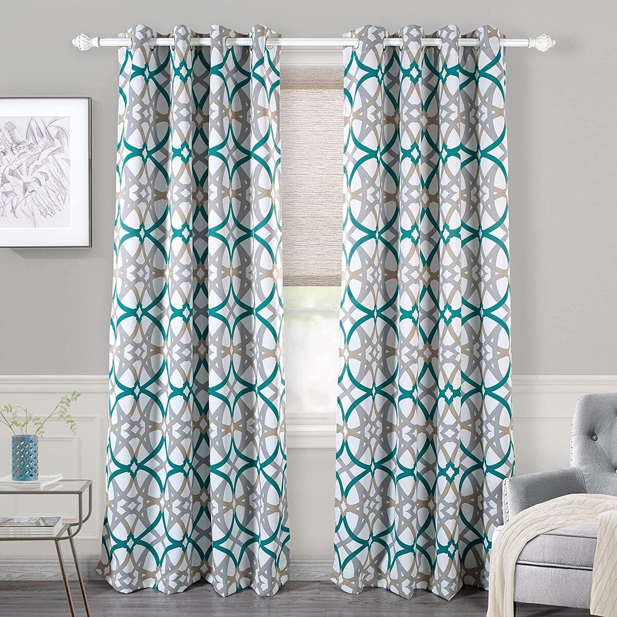 Jarvenpaa Insulated Blackout Grommet Window Curtain Panel Pair