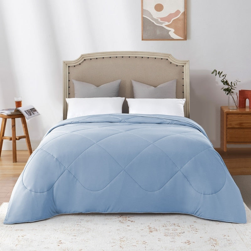 Lightweight Breathable Dual-side Cooling Blanket for Hot Sleepers, Cool Touch Comforter