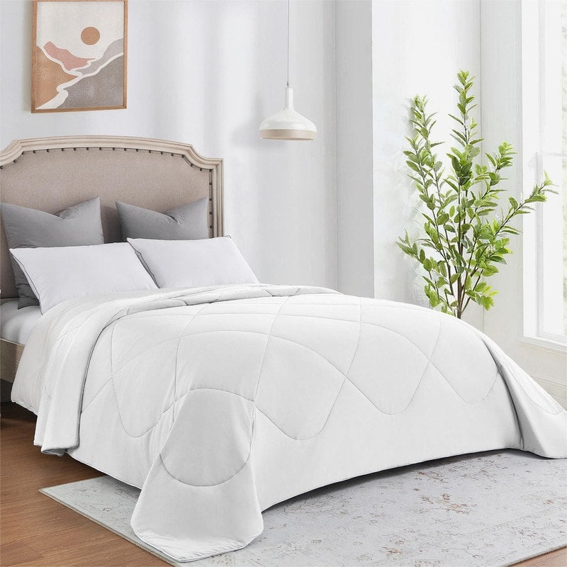 Lightweight Breathable Dual-side Cooling Blanket for Hot Sleepers, Cool Touch Comforter