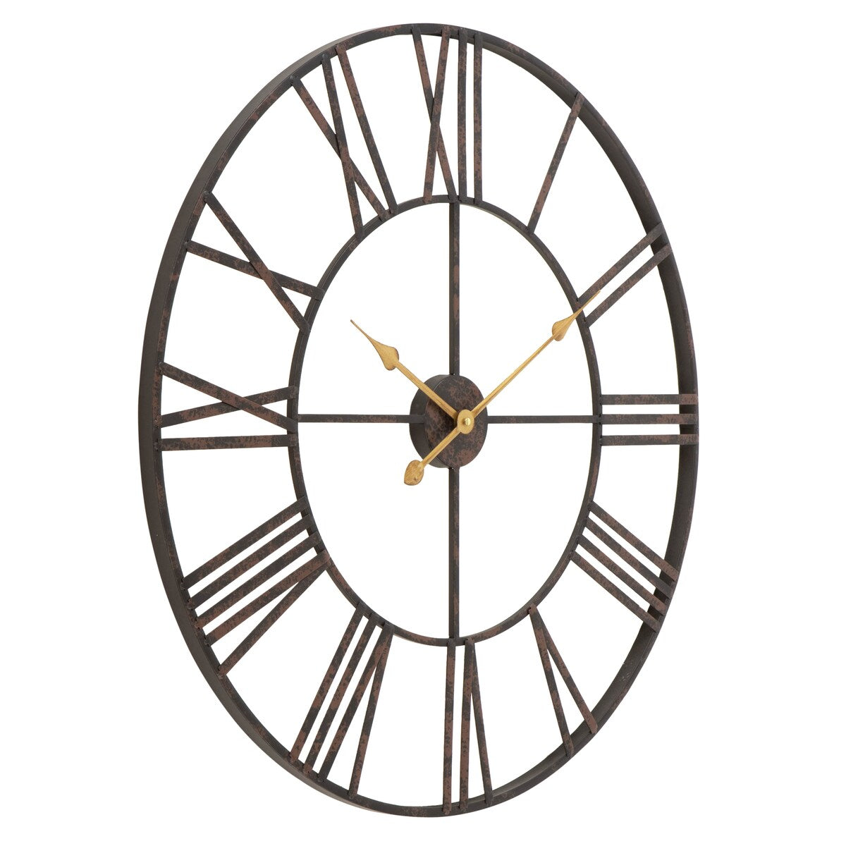 Solange Round Metal Wall Clock