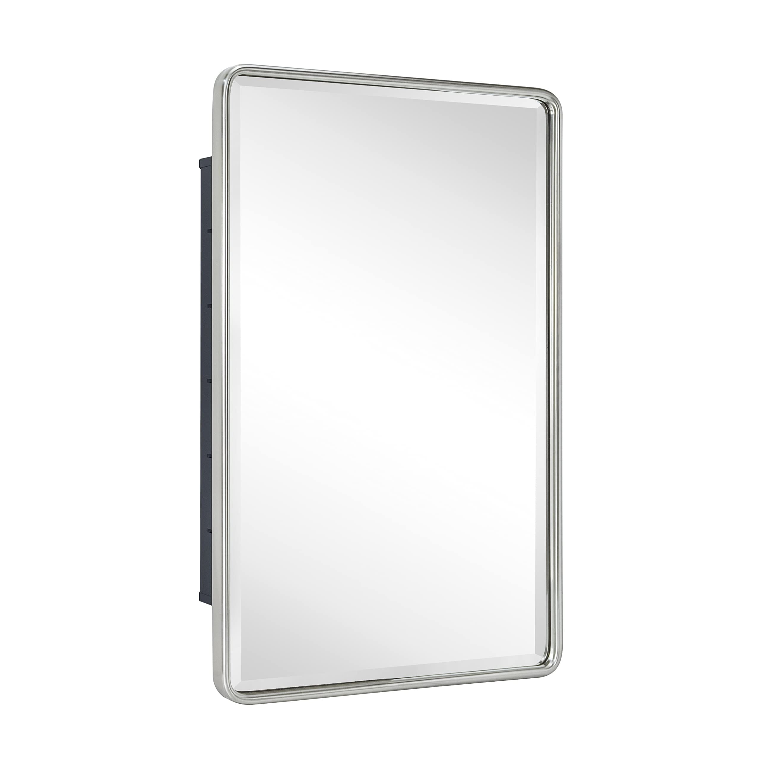 TEHOME Farmhouse Recessed Metal Bathroom Medicine Cabinets with Mirror