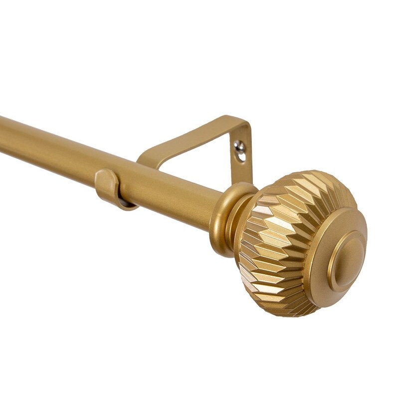 UTOPIA ALLEY 3/4 Inch Curtain Rod - Adjustable Drapery Rods, Gold Curtain Rods, Bedroom & Living Room Decorative Curtain Rods