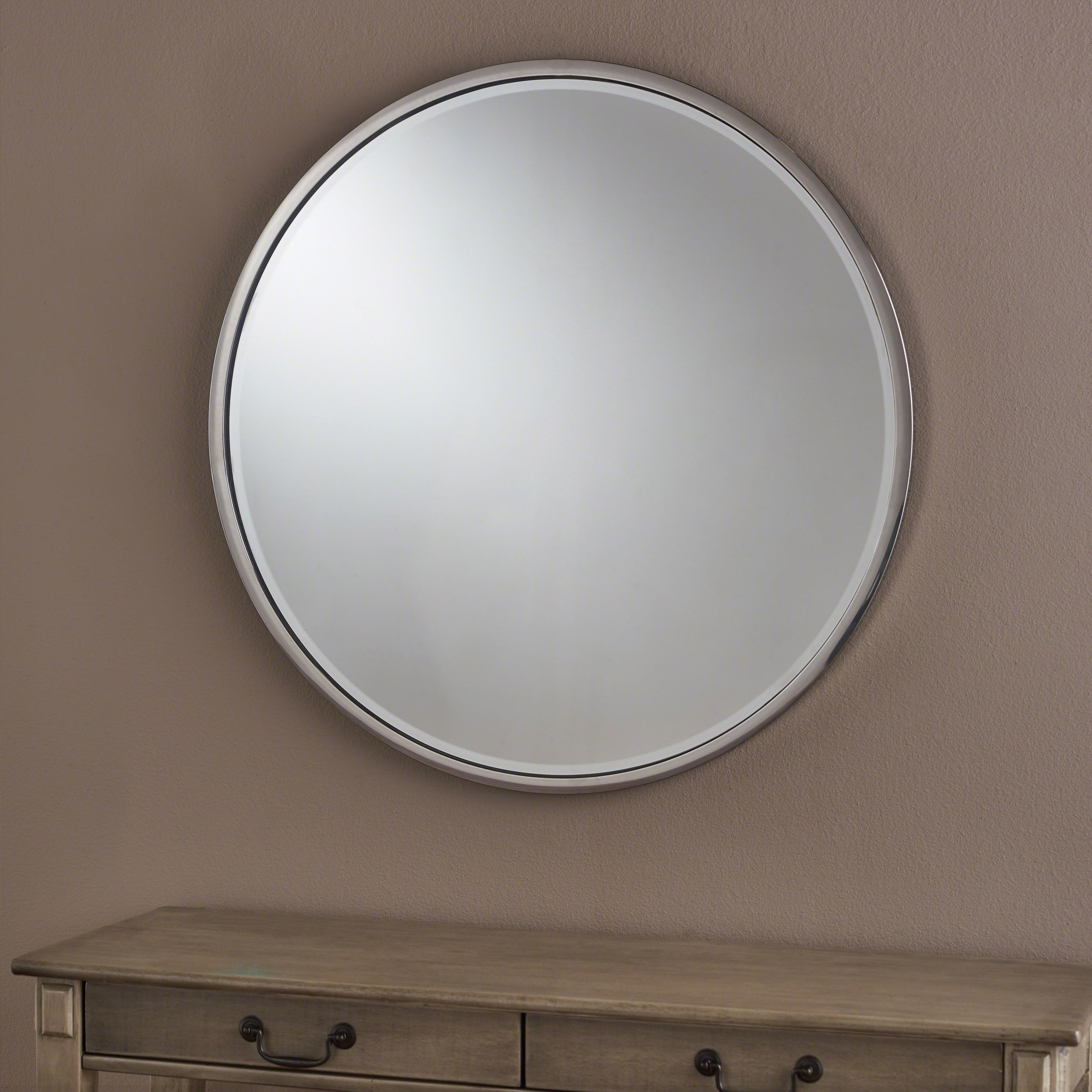 Verbena Circular Wall Mirror by Christopher Knight Home - Silver