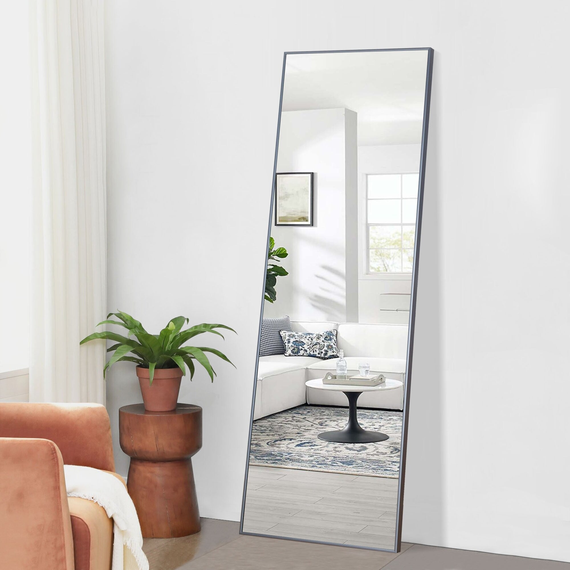 Aluminum Alloy Full Length Floor Mirror