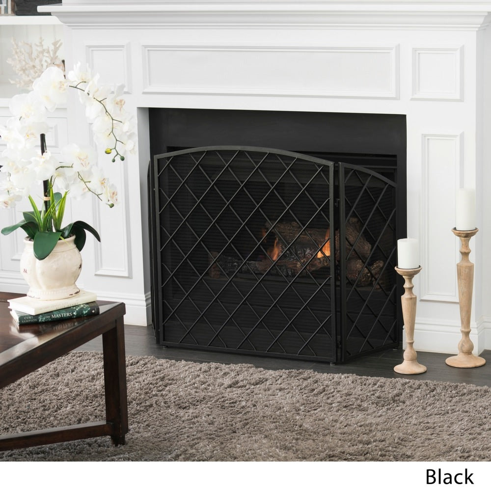 Amiyah 3-Panel Fireplace Screen by Christopher Knight Home