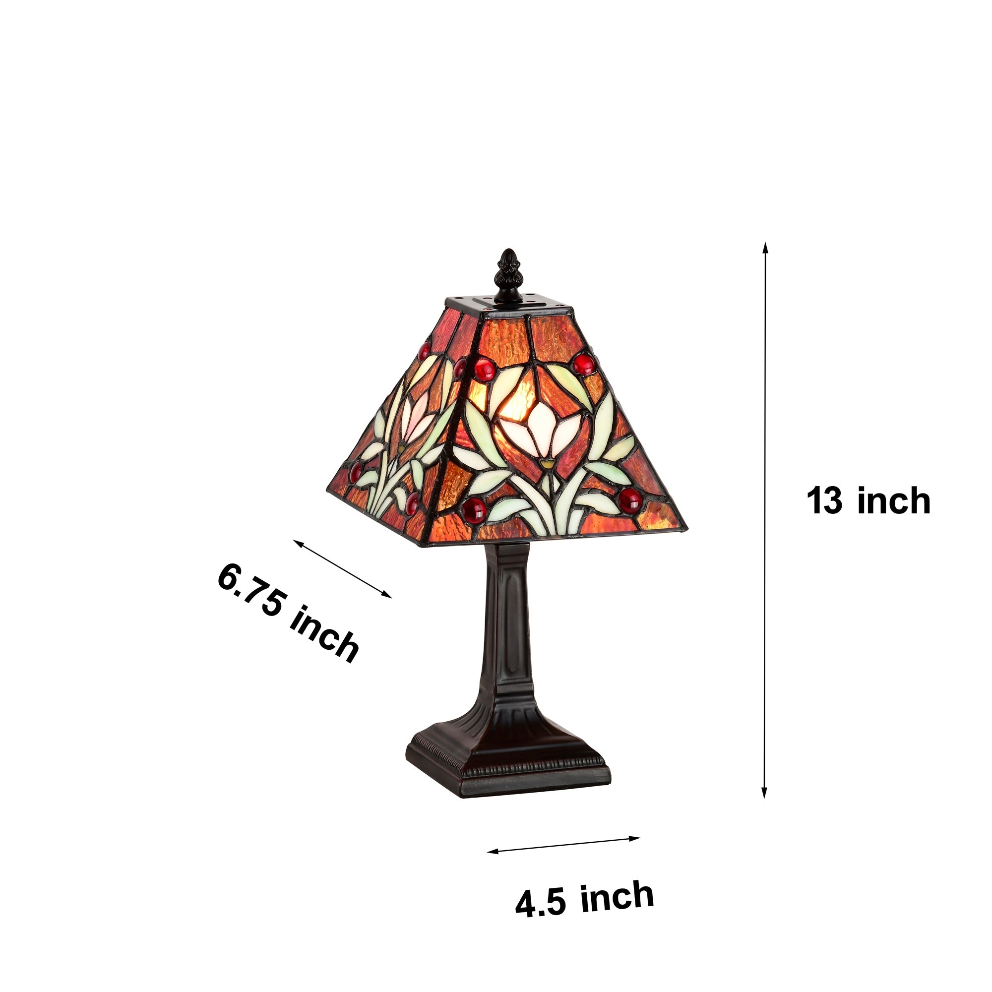 Sophie 1-light Tiffany-style 7.5-inch Table Lamp