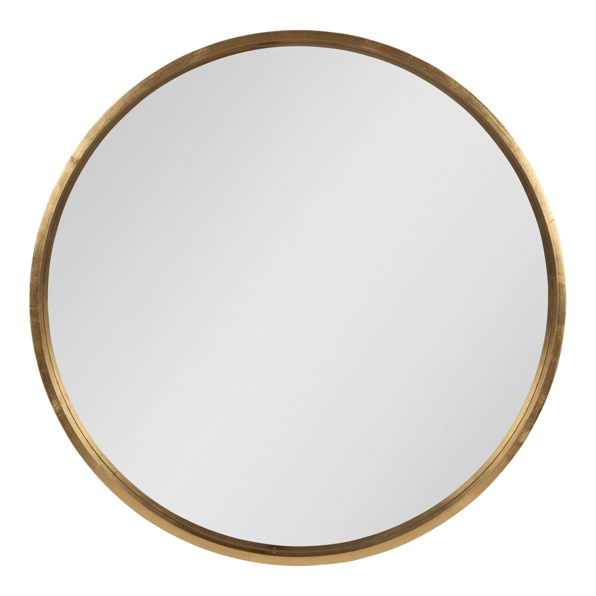 Kate and Laurel Travis Round Wood Accent Wall Mirror