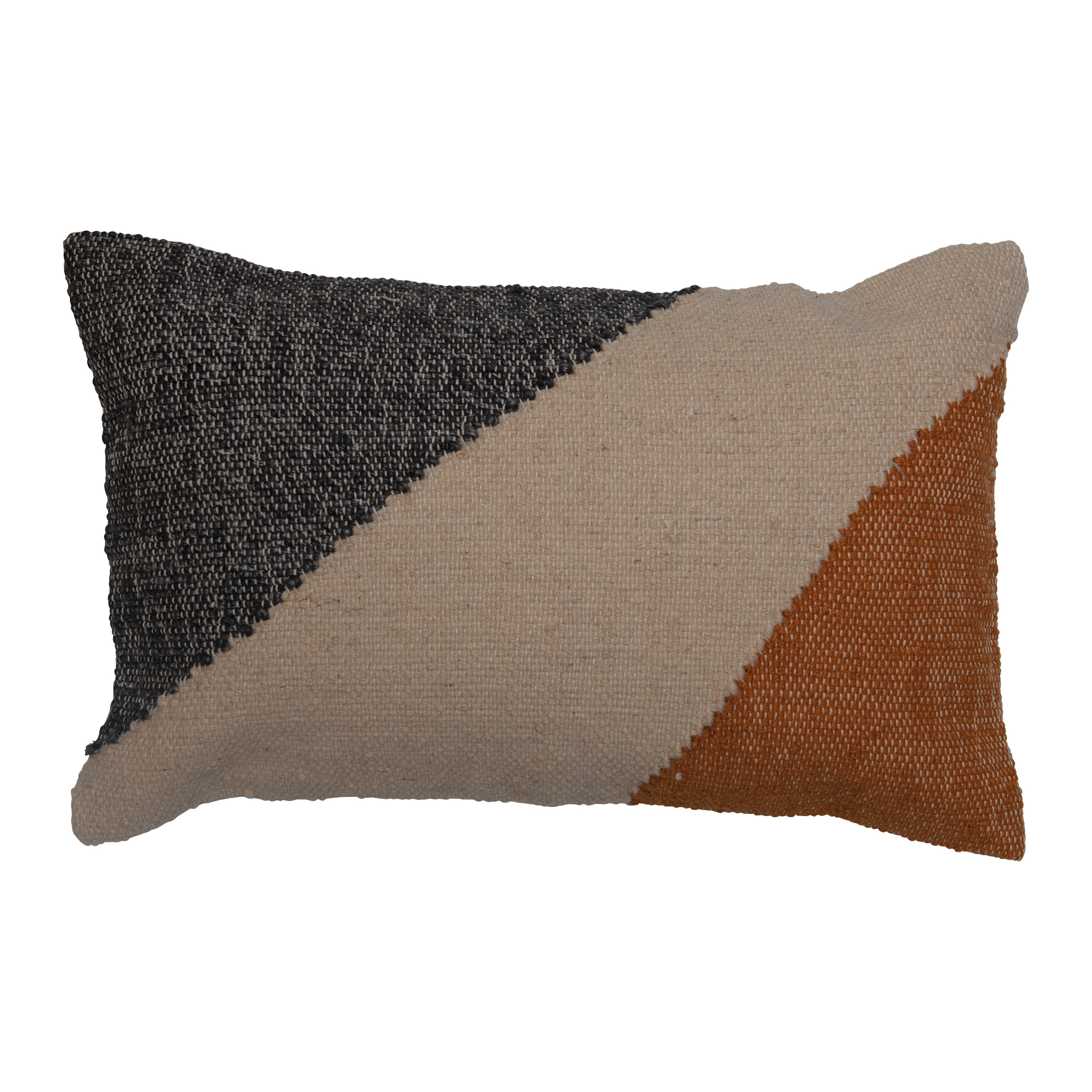 Woven Cotton Blend Killim Lumbar Pillow