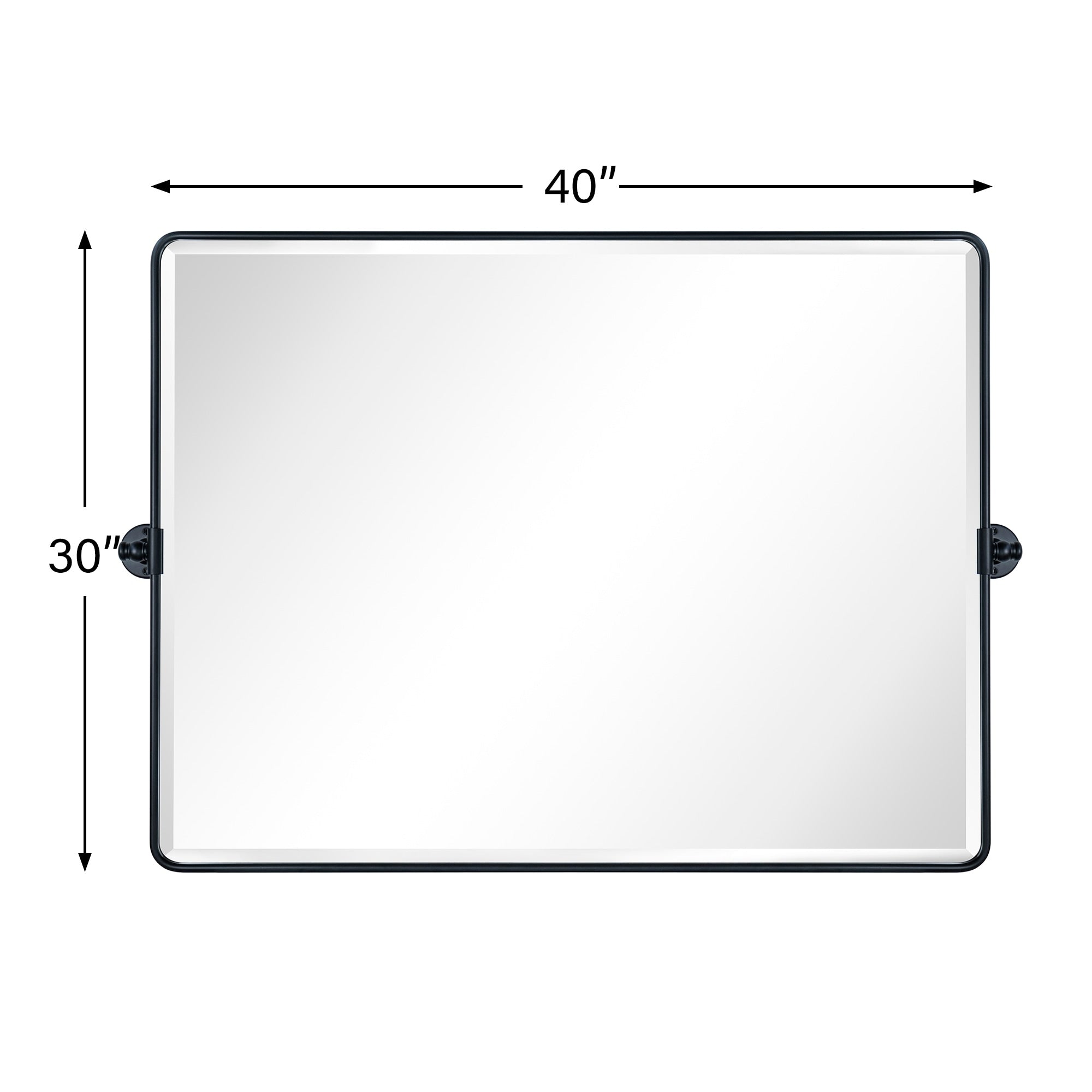 TEHOME Lutalo horizontal Beveled Bathroom / Vanity Mirror