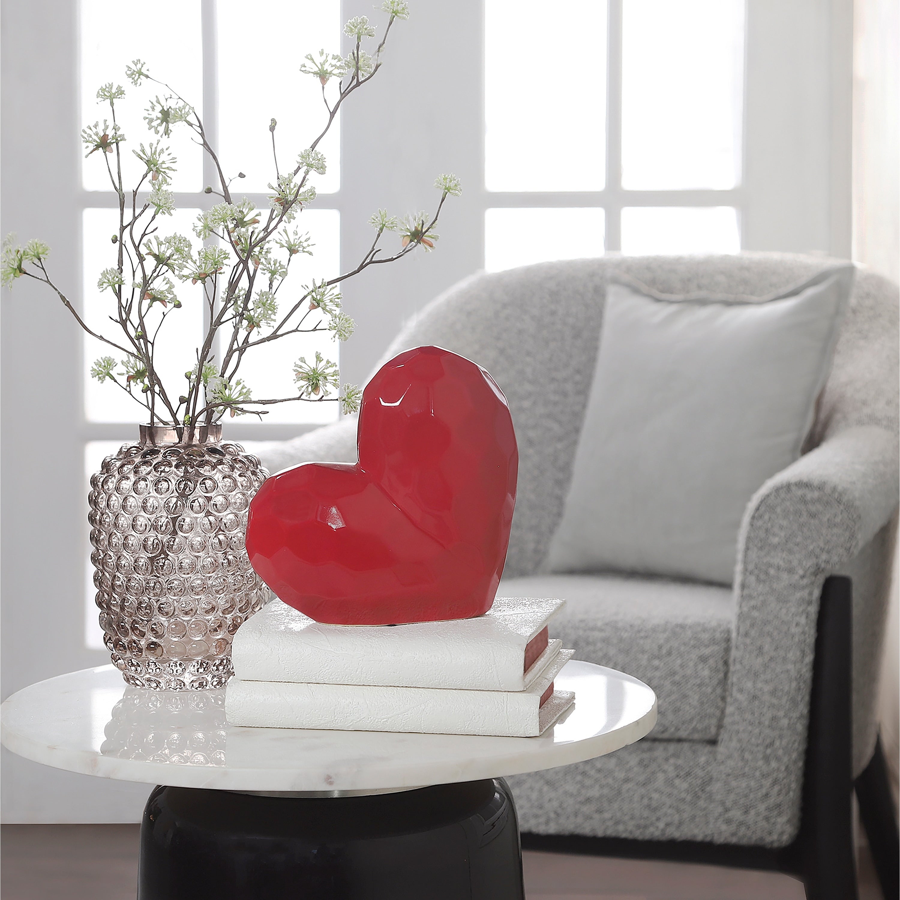 Sagebrook Home's Contemporary Heart Novelty Sculpture