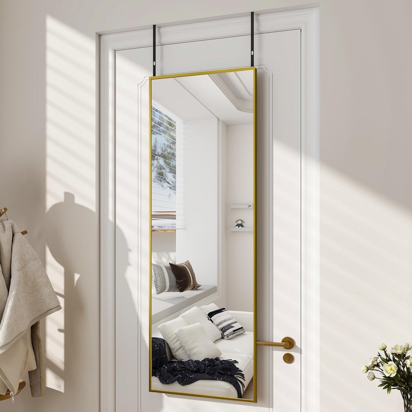 Large Standing Full Length Mirror Wall Decor for Hanging