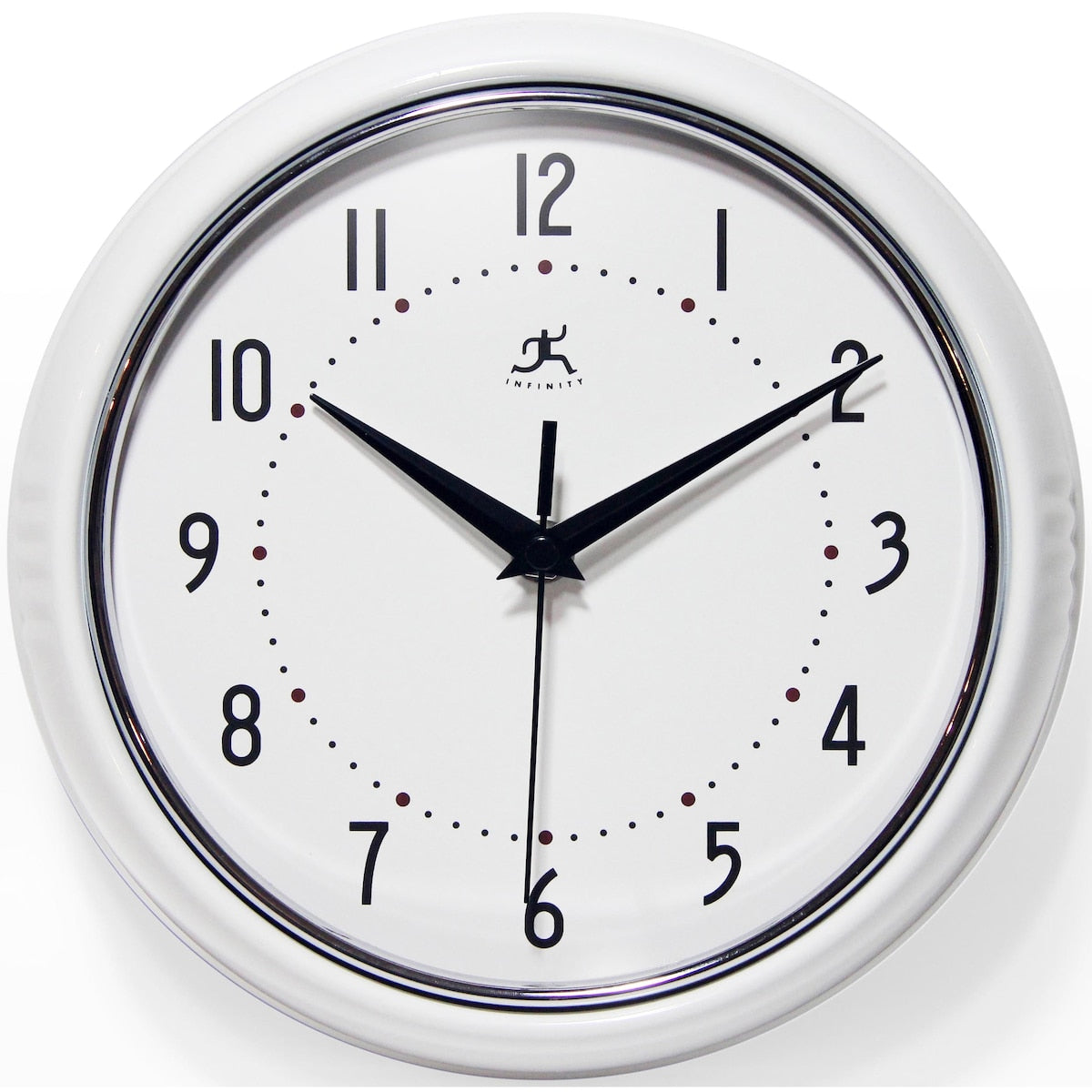 Round Retro Kitchen Wall Clock by Infinity Instruments