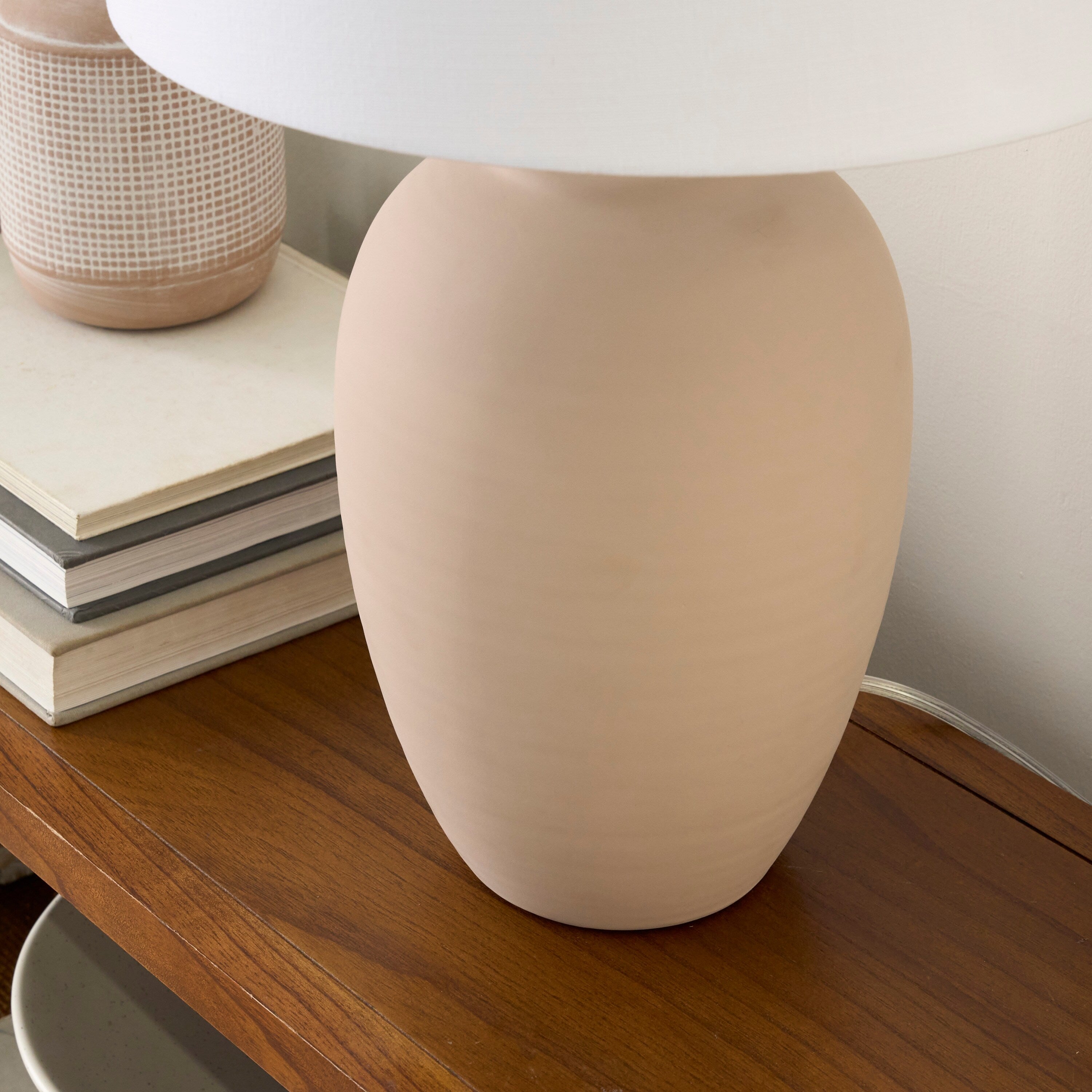 Nourison 23 Unglazed Ceramic Jar Table Lamp