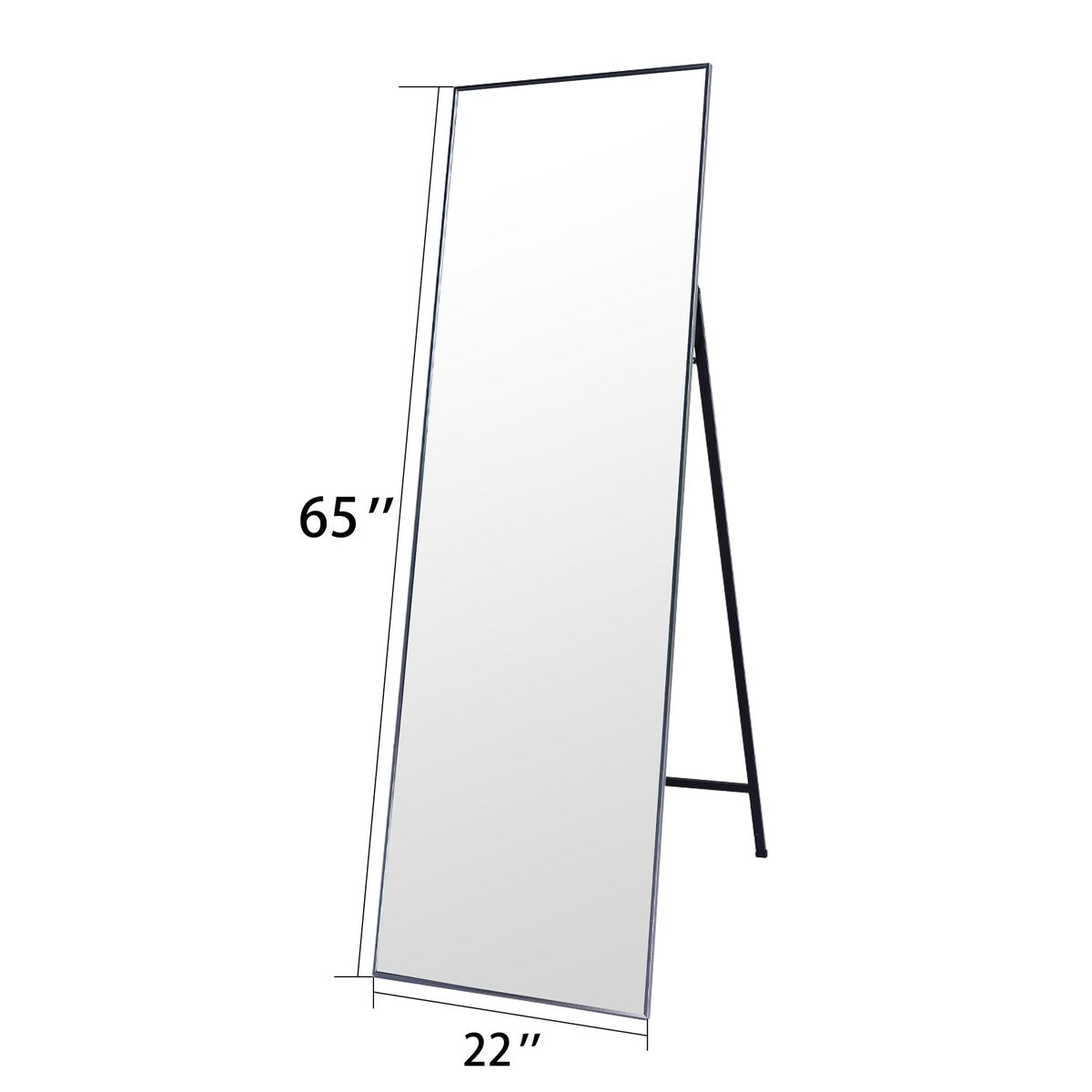 Rectangular Metal Framed Full Length Mirror