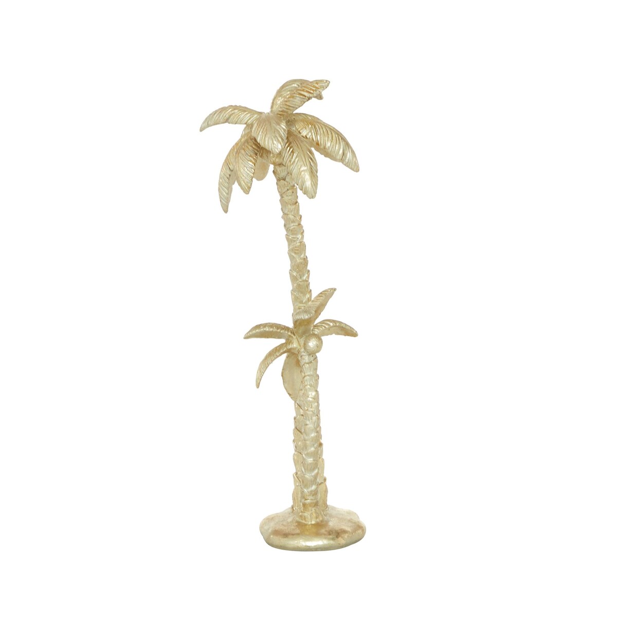 Polyresin Tree Palm Decorative Sculpture - Gold - Roche River Decor