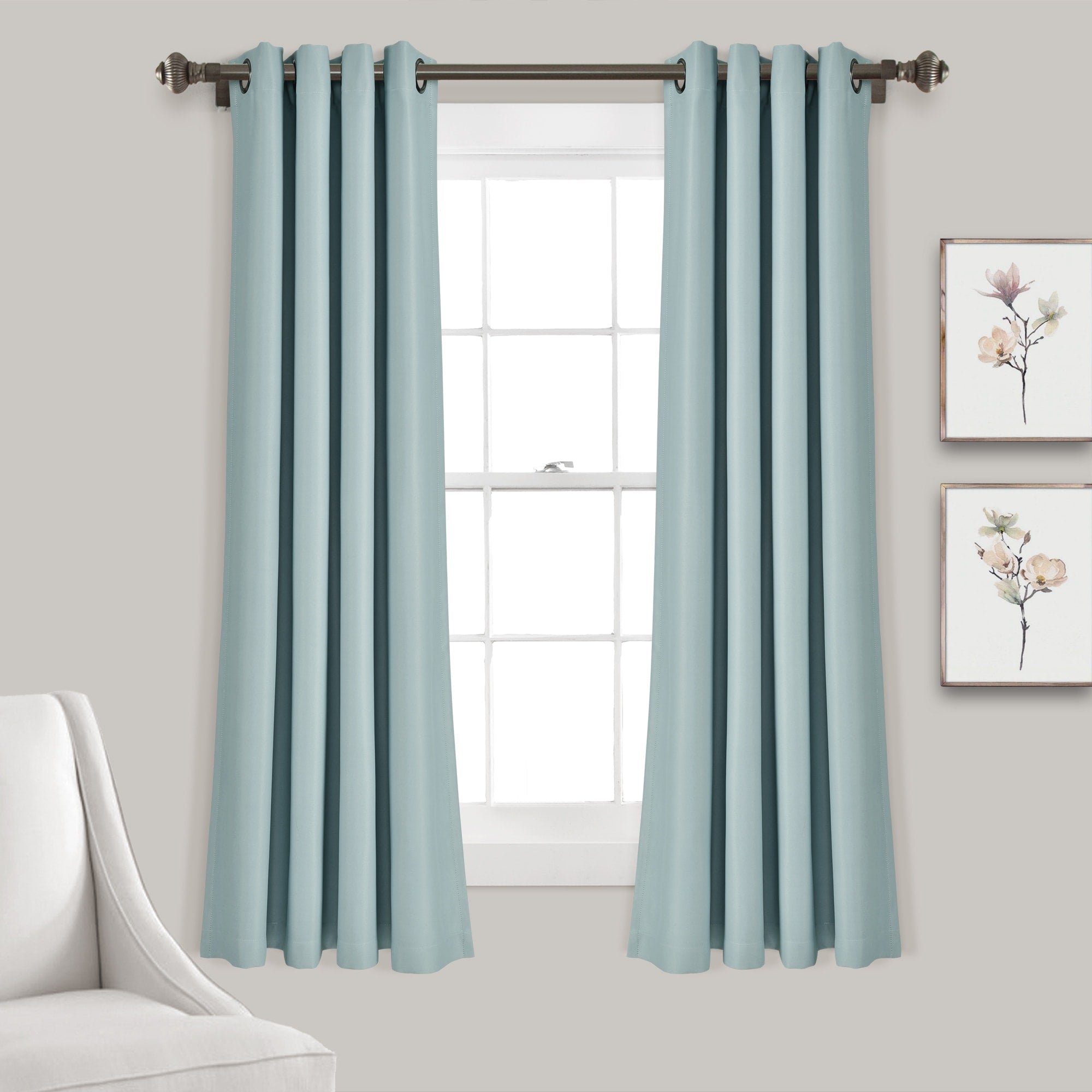 Lush Decor Insulated Grommet Blackout Curtain Panel Pair