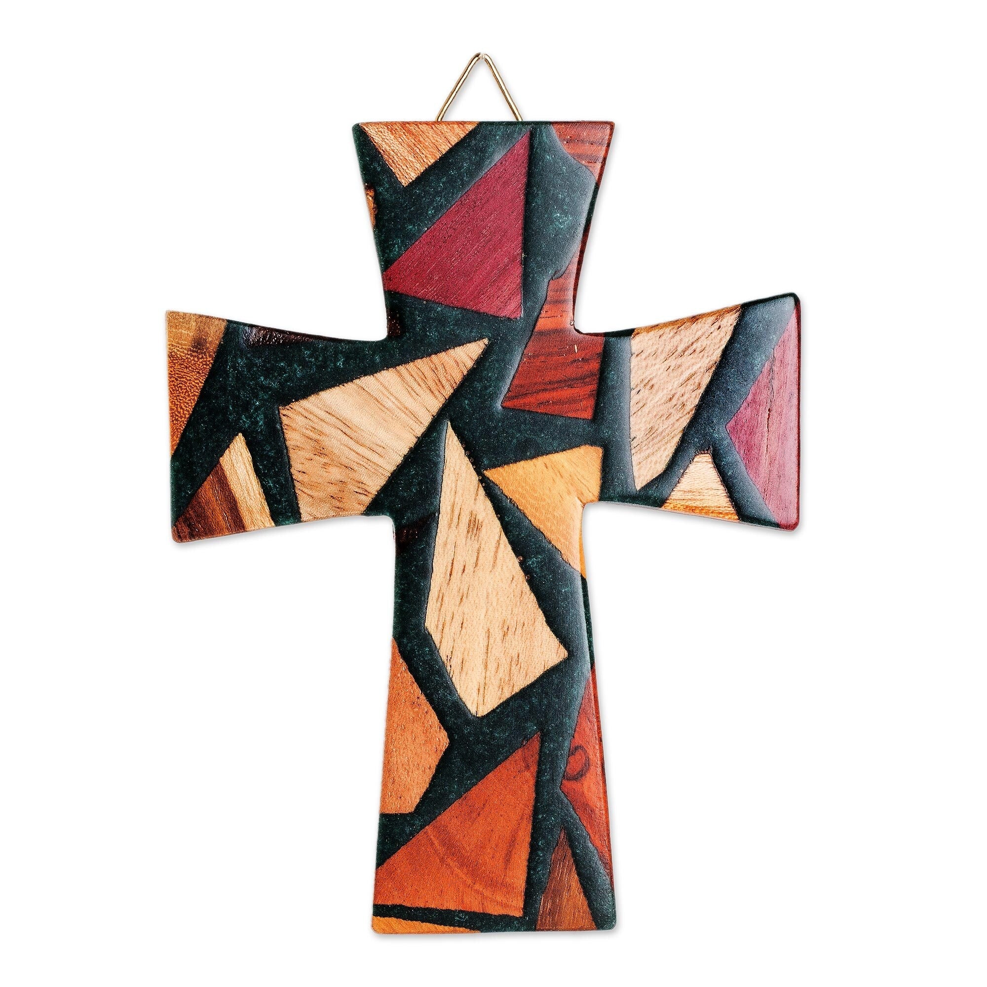 Novica Handmade Forest Faith Reclaimed Wood Cross