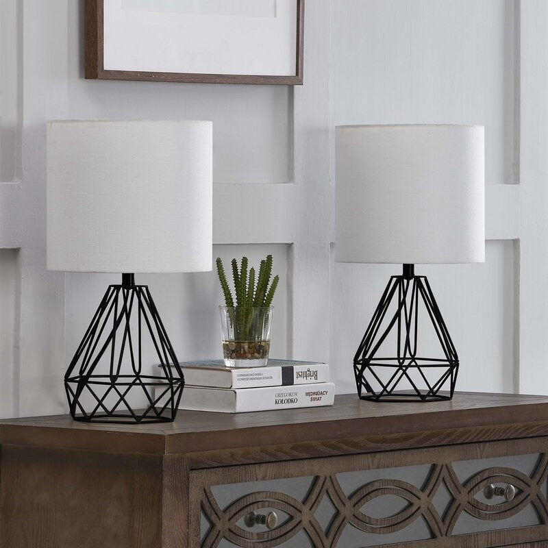 20.5 Bedside Table Lamp Set (Set of 2)