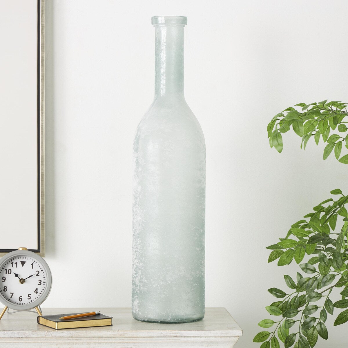 Recycled Glass Handmade Spanish Decorative Vase - Clear, Blue or Teal - Roche River Decor