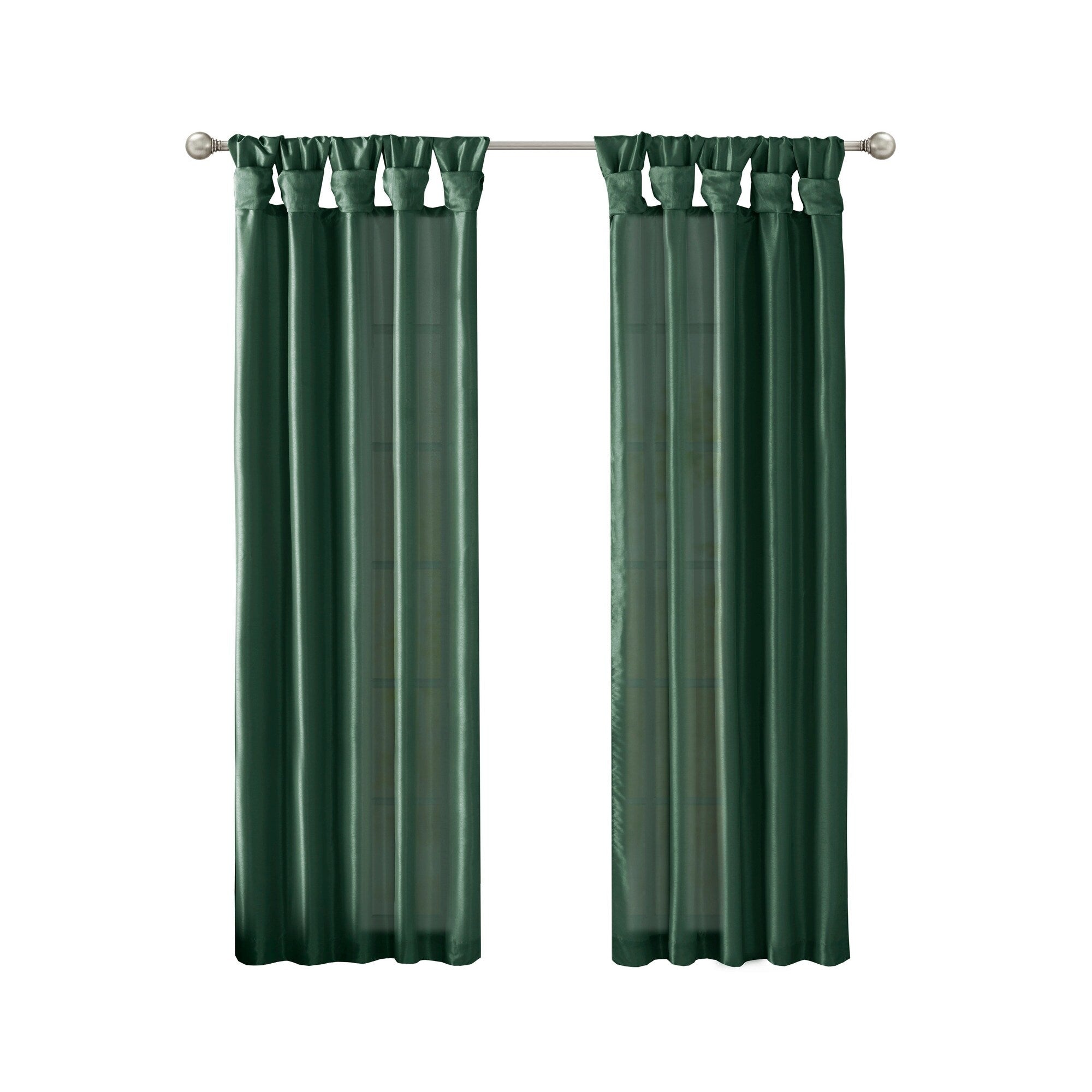 Madison Park Natalie Twisted Tab Lined Single Curtain Panel