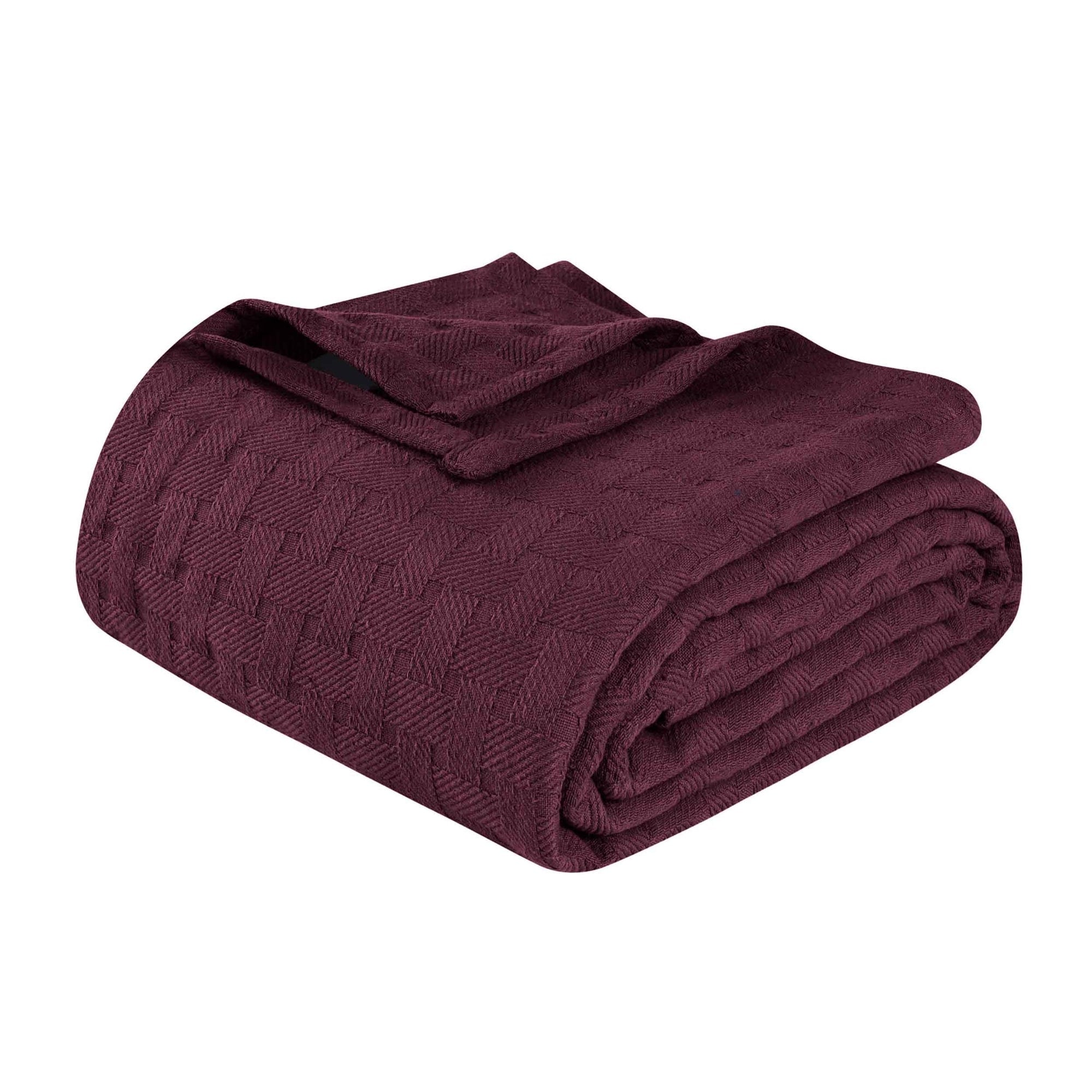 Superior Basketweave All-Season Bedding Cotton Blanket