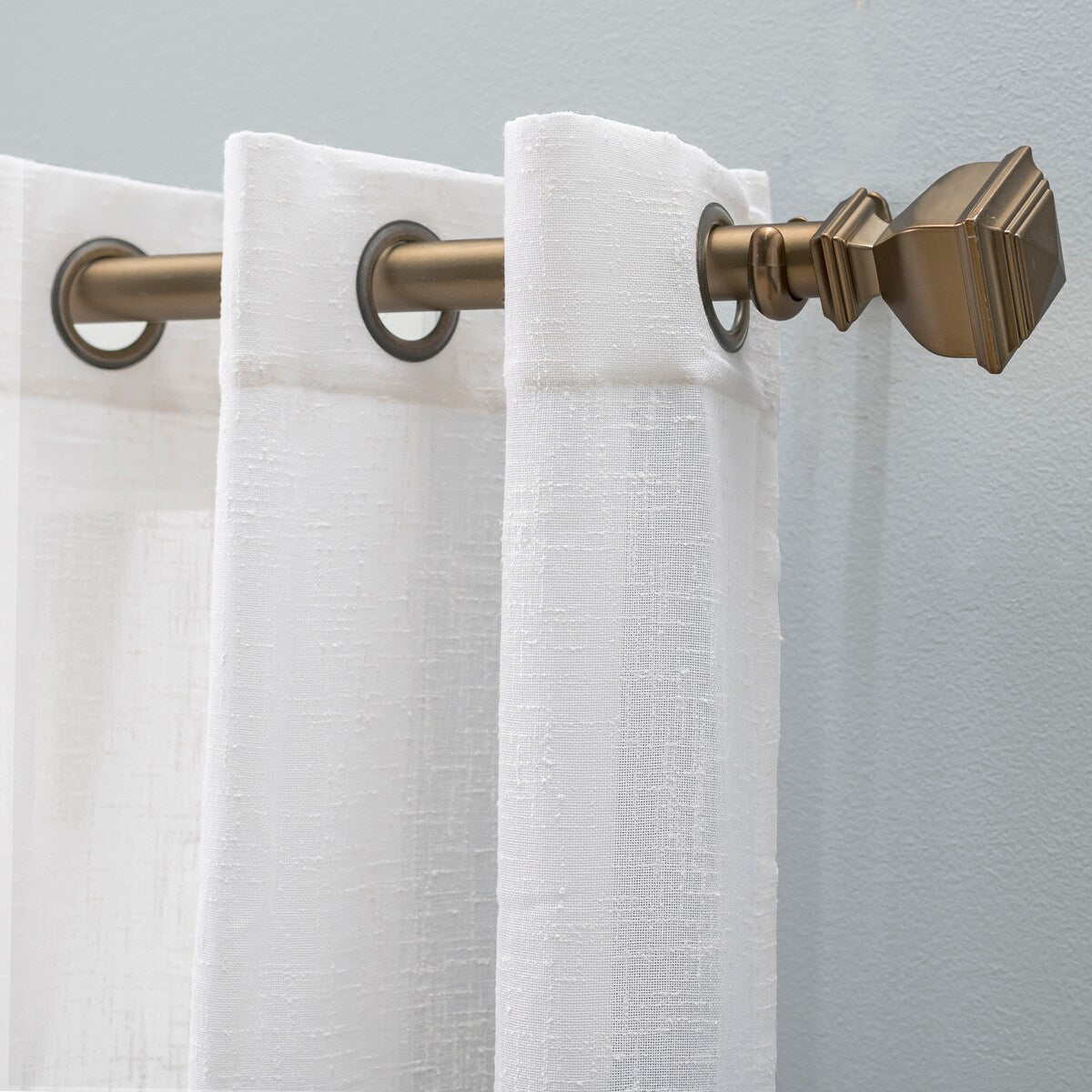 Shannon Premium Slubbed Linen Grommet Curtain Panel